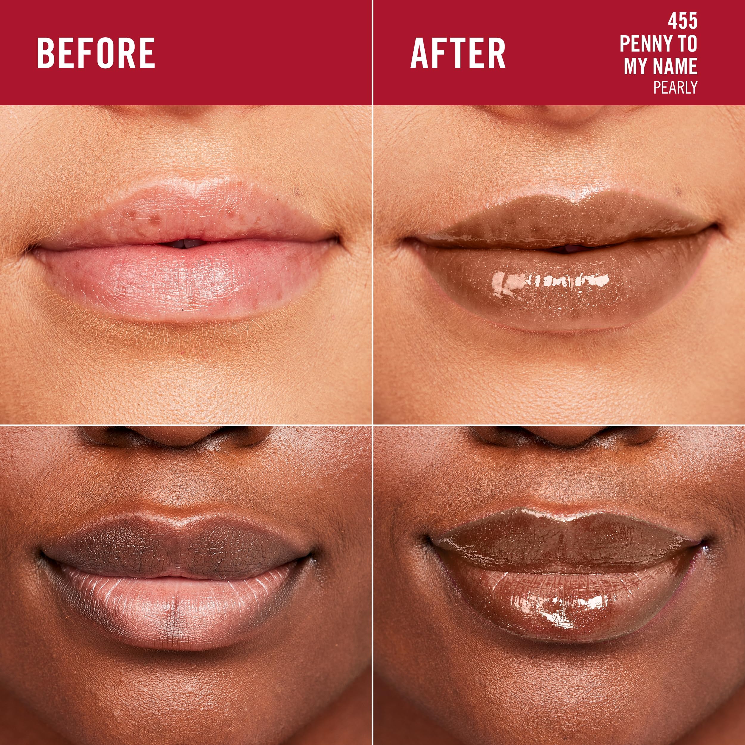 Foto 5 pulgar | Brillo De Labios Rimmel London Stay Glossy 455 Penny To My Name 5 Ml - Venta Internacional.
