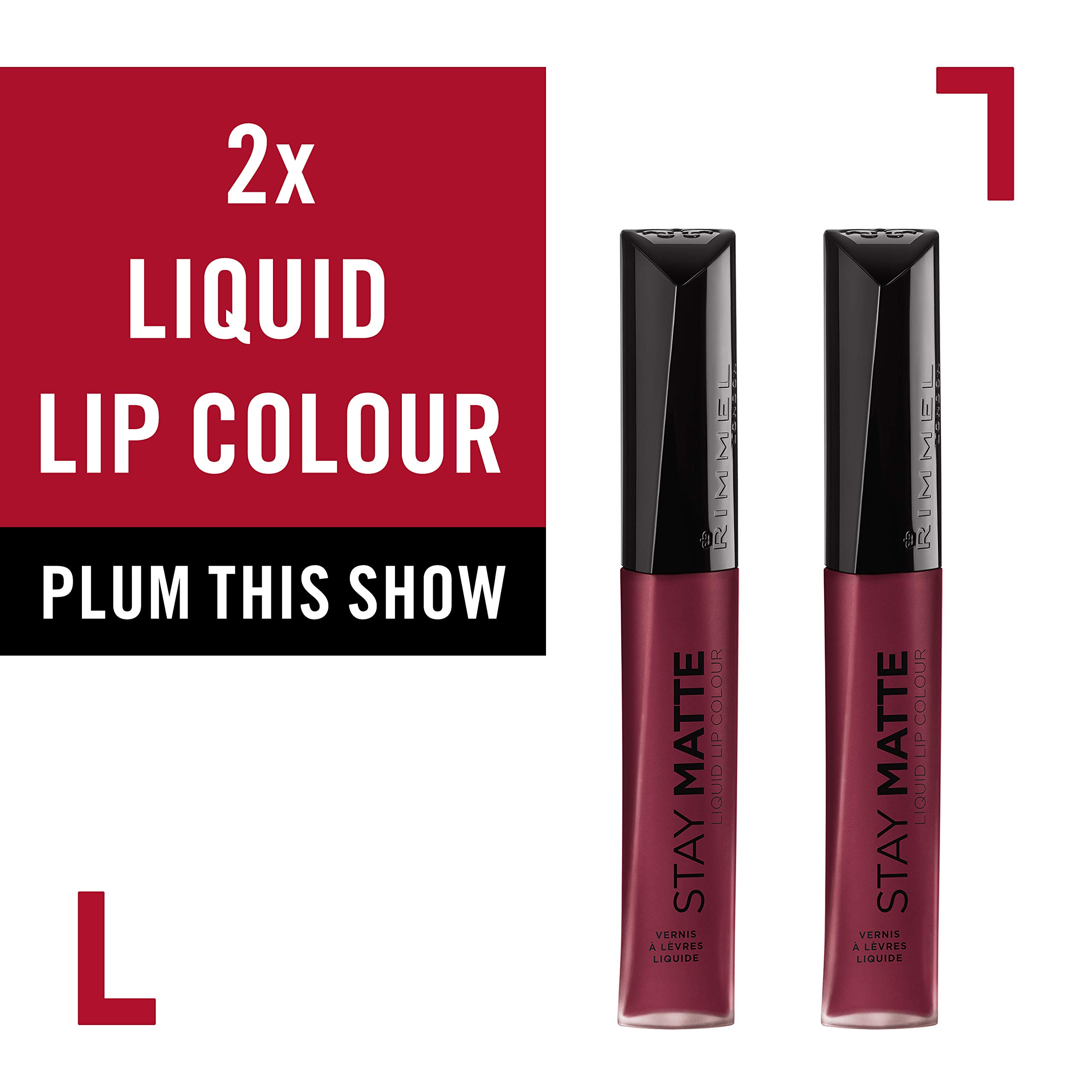 Foto 3 pulgar | Lápiz Labial Rimmel Stay Matte Liquid Plum This Show 6.2 Ml (x2) - Venta Internacional.