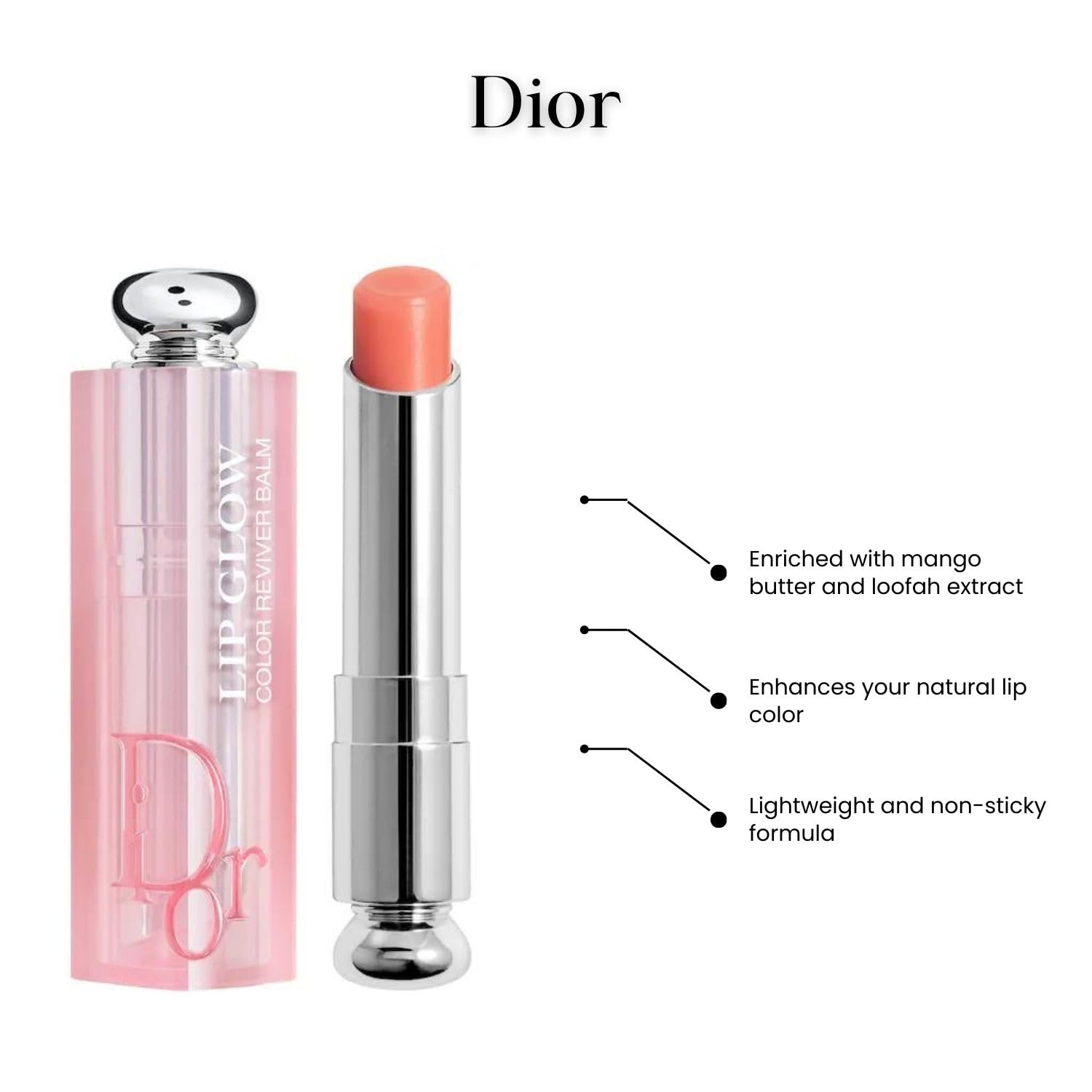 Foto 6 pulgar | Color De Labios Dior Addict Lip Glow Coral Sheer Pink Coral - Venta Internacional.