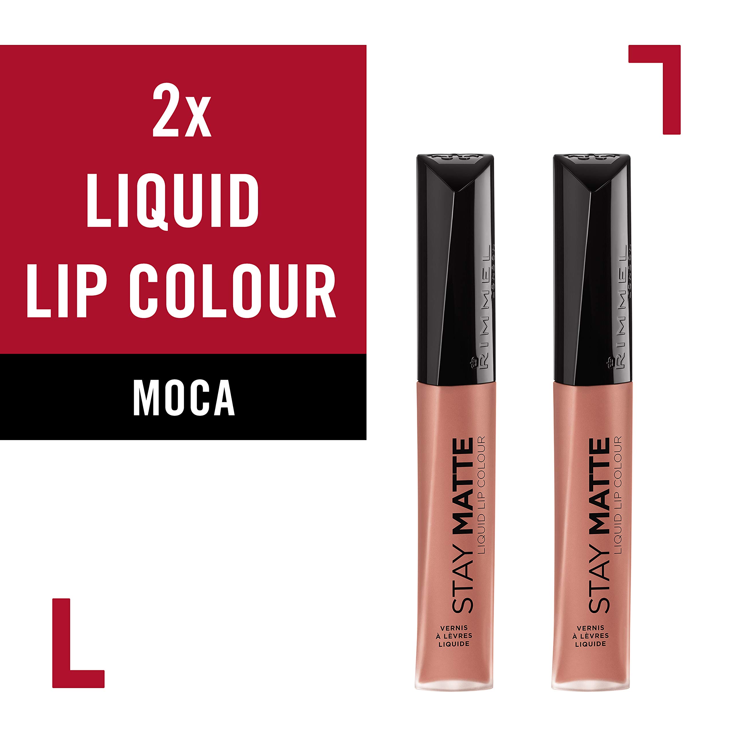 Foto 3 pulgar | Lápiz Labial Rimmel Stay Matte Liquid Moca 2x12ml - Venta Internacional.