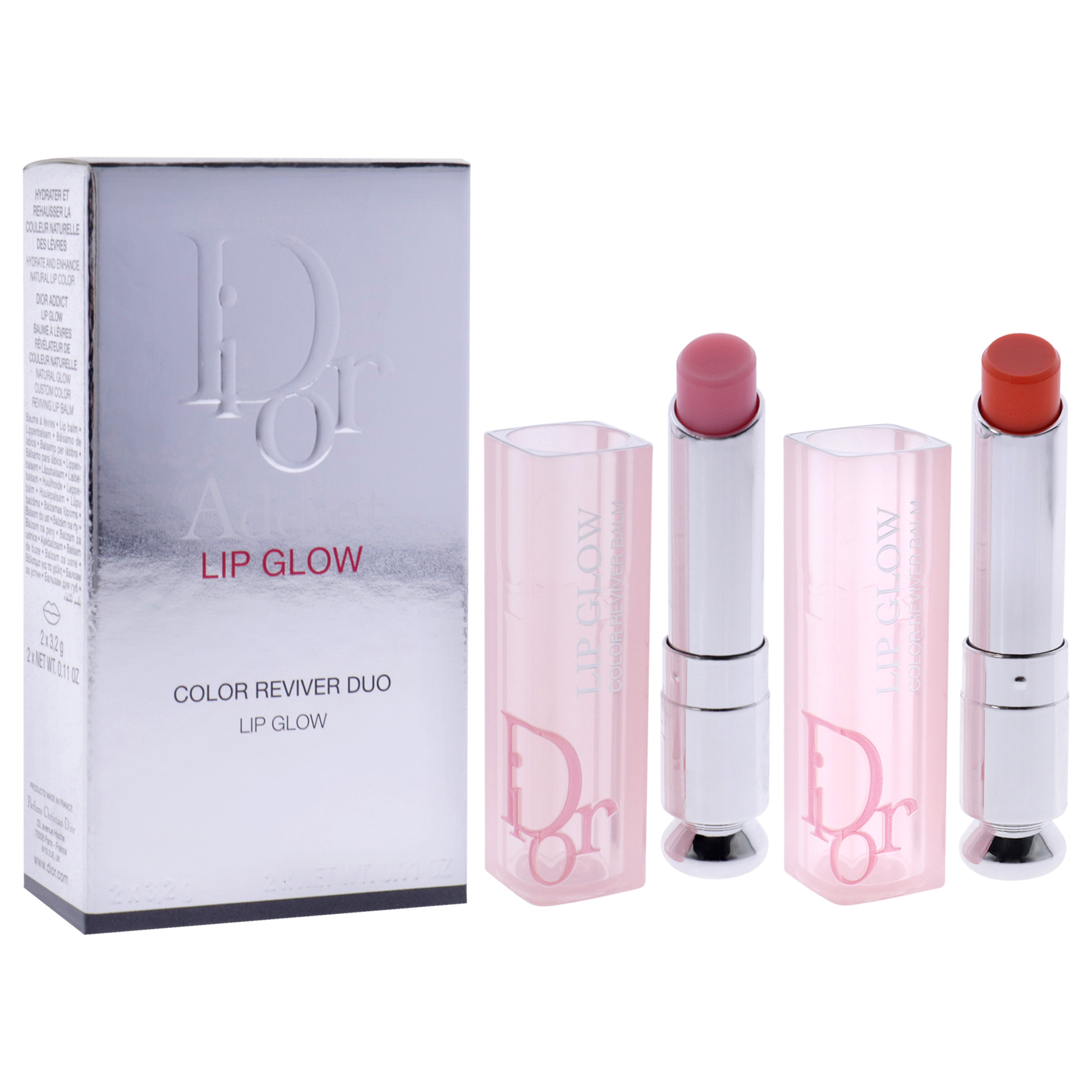 Foto 3 pulgar | Juego De 2 Piezas Lip Glow Duo Christian Dior Addict - Venta Internacional.