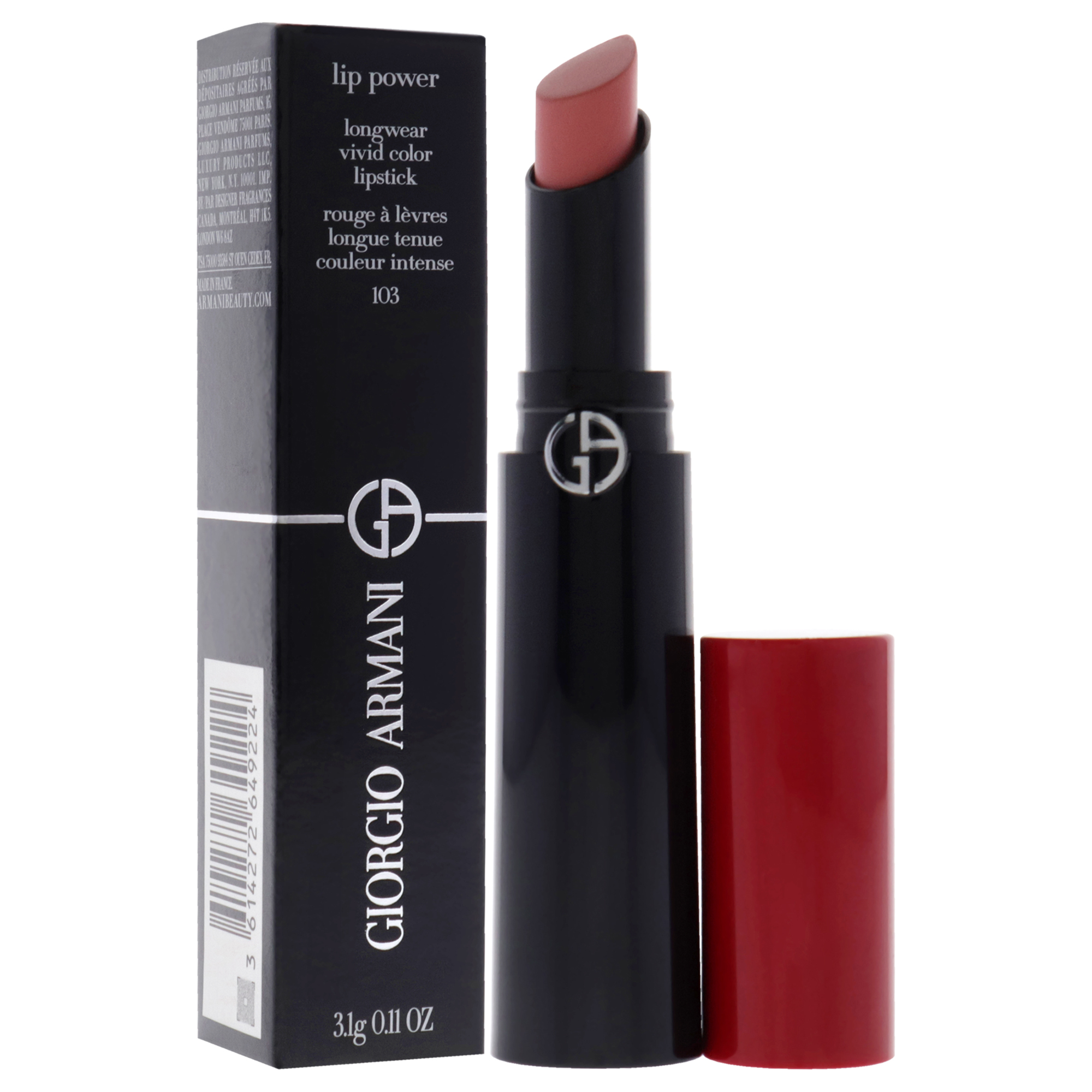 Foto 4 pulgar | Lápiz Labial Lip Power Longwear Vivid Color 103 Pinky Peach - Venta Internacional