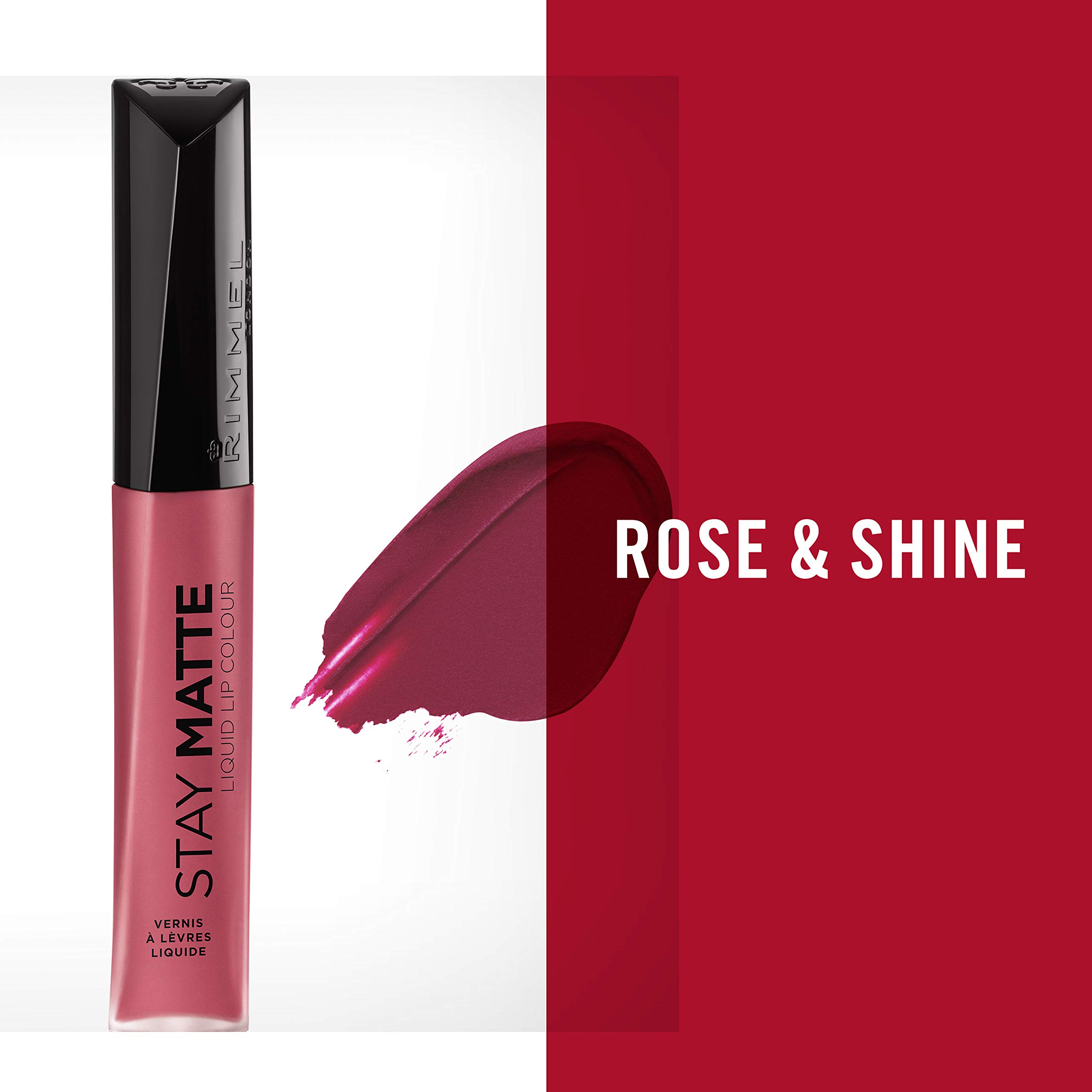 Foto 4 pulgar | Lápiz Labial Rimmel Stay Matte Liquid Rose & Shine, 12 Horas, Paquete De 2 - Venta Internacional.