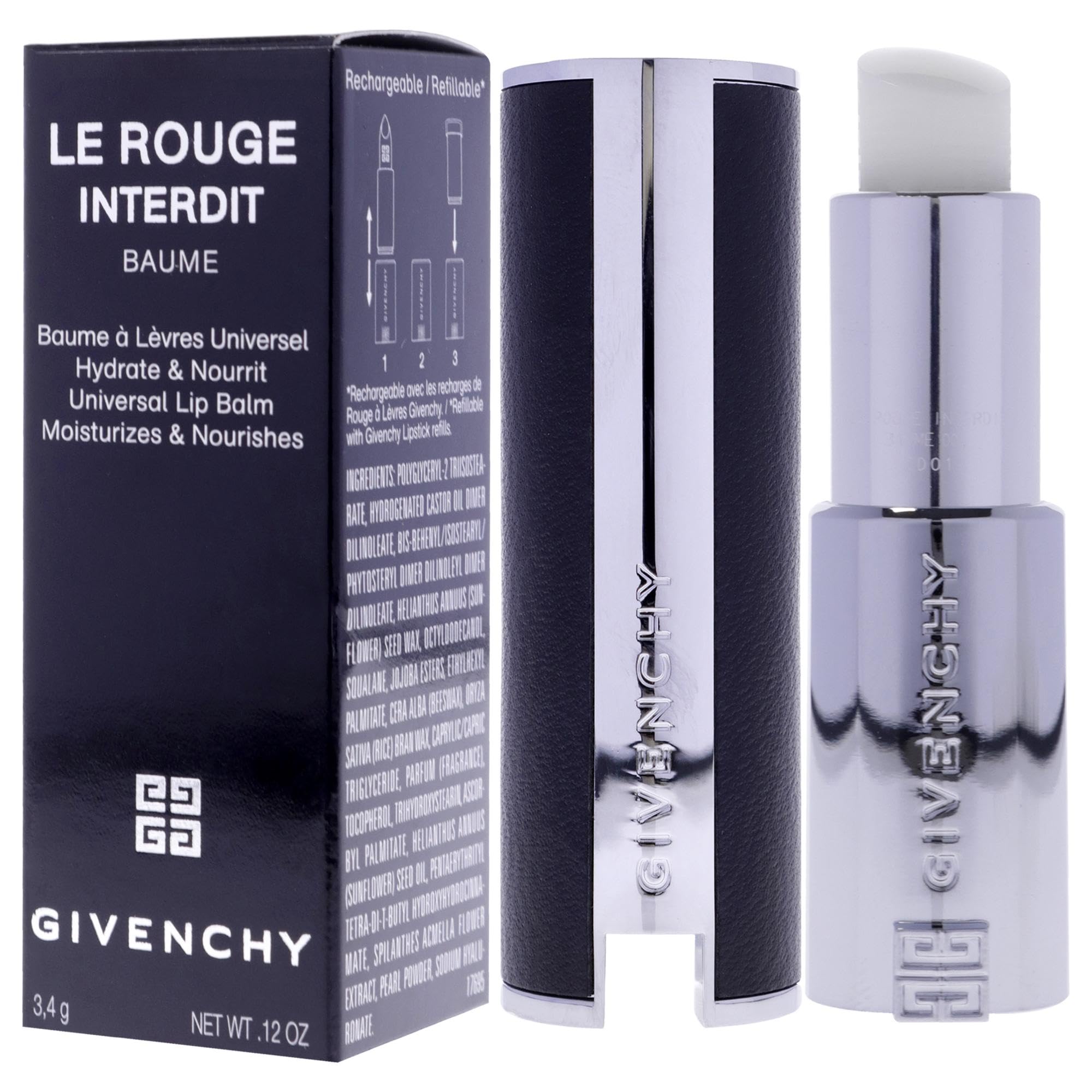 Foto 5 pulgar | Bálsamo Labial Givenchy Le Rouge Interdit N00 Natural Finish - Venta Internacional.
