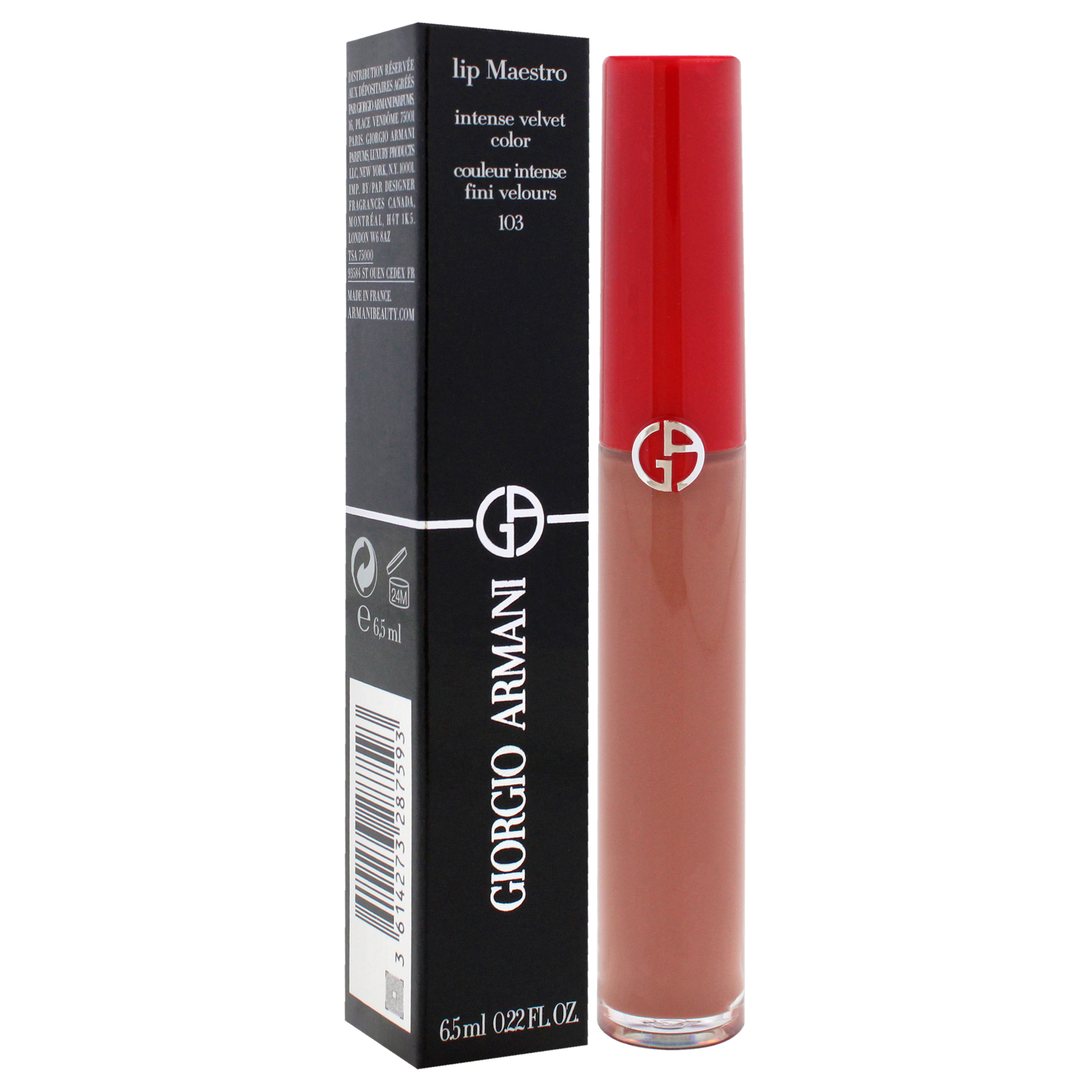 Foto 4 pulgar | Brillo De Labios Giorgio Armani Lip Maestro Intense Velvet 103 Tadz - Venta Internacional.