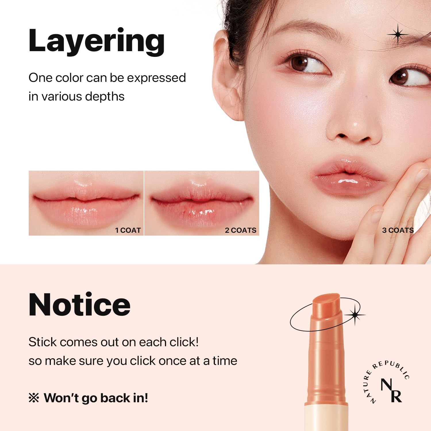 Foto 6 pulgar | Lip Plumper Nature Republic Honey Melting Lip 01 Albaricoque - Venta Internacional.