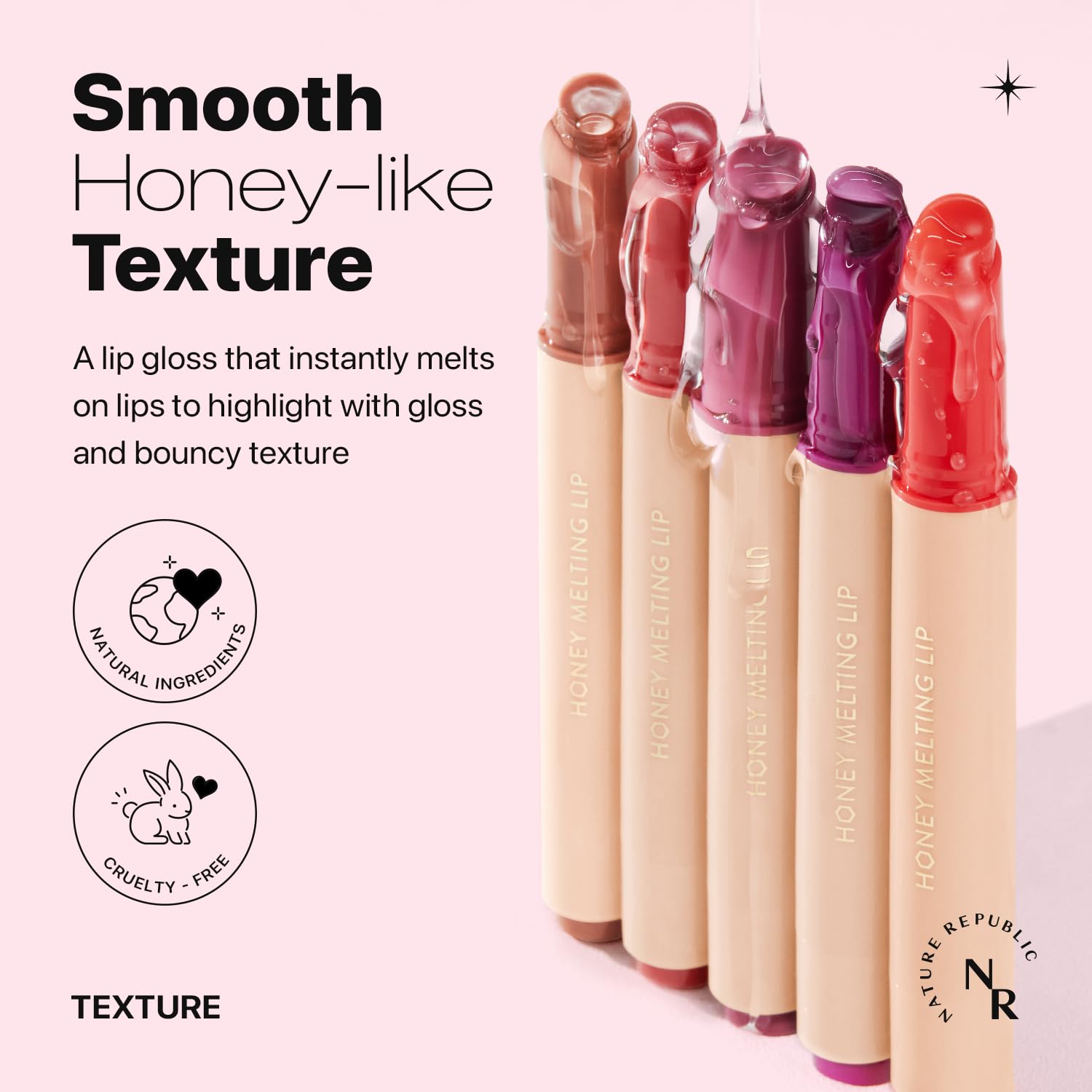 Foto 5 pulgar | Lip Plumper Nature Republic Honey Melting Lip 6-10 Black Cherry - Venta Internacional.