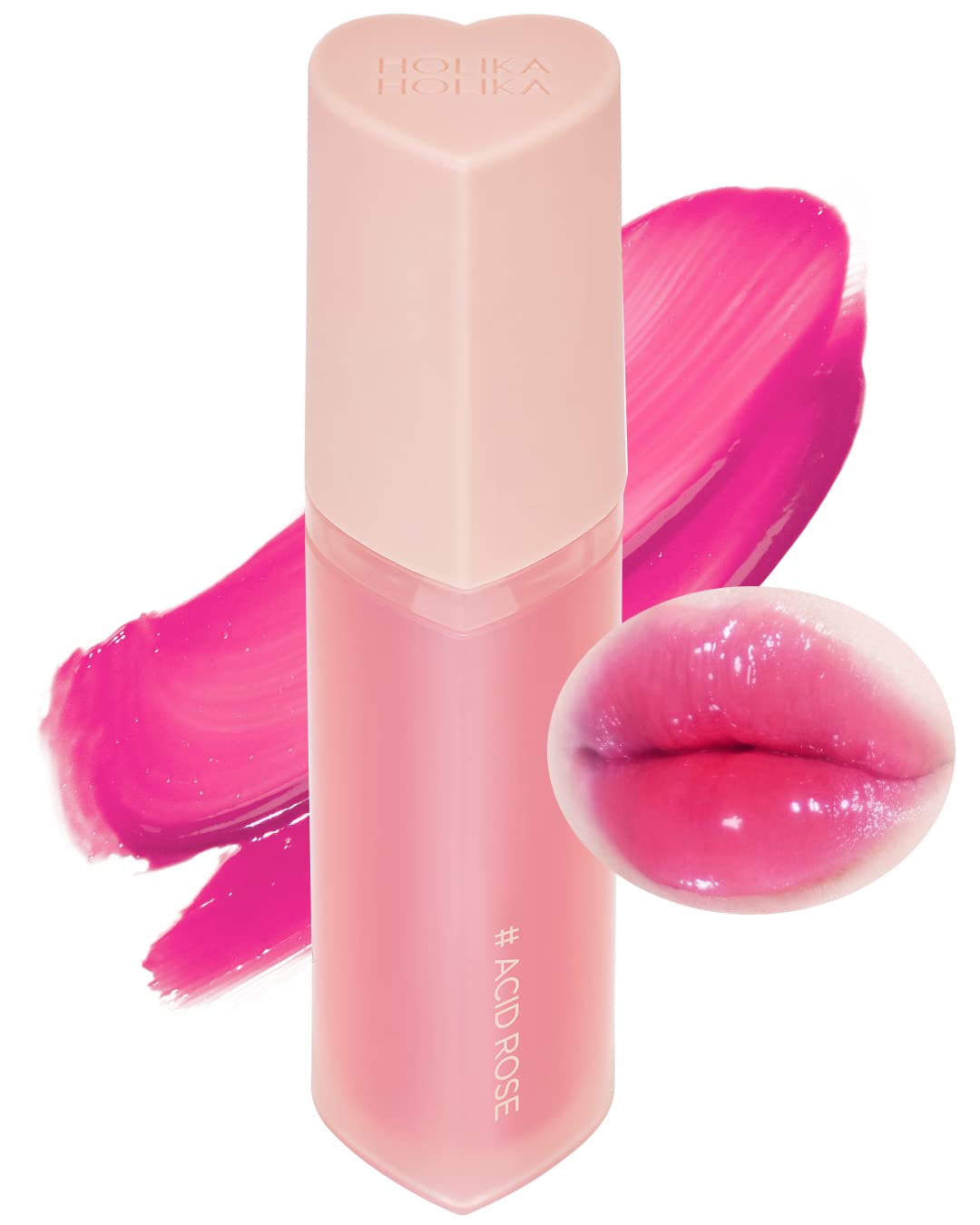 Tinte De Labios Holika Holika Heart Crush Bare Glaze 2.9 Ml - 0.7 Acid Rose - Venta Internacional.