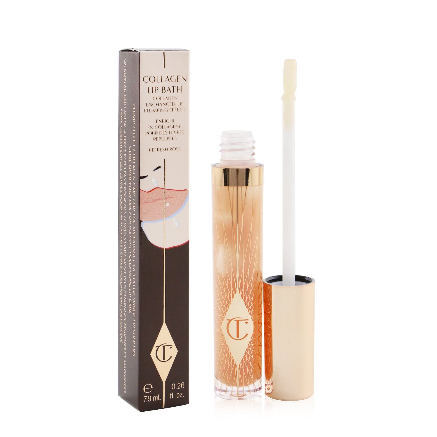 Foto 3 pulgar | Baño De Labios Charlotte Tilbury Collagen Refresh Rose - Venta Internacional.