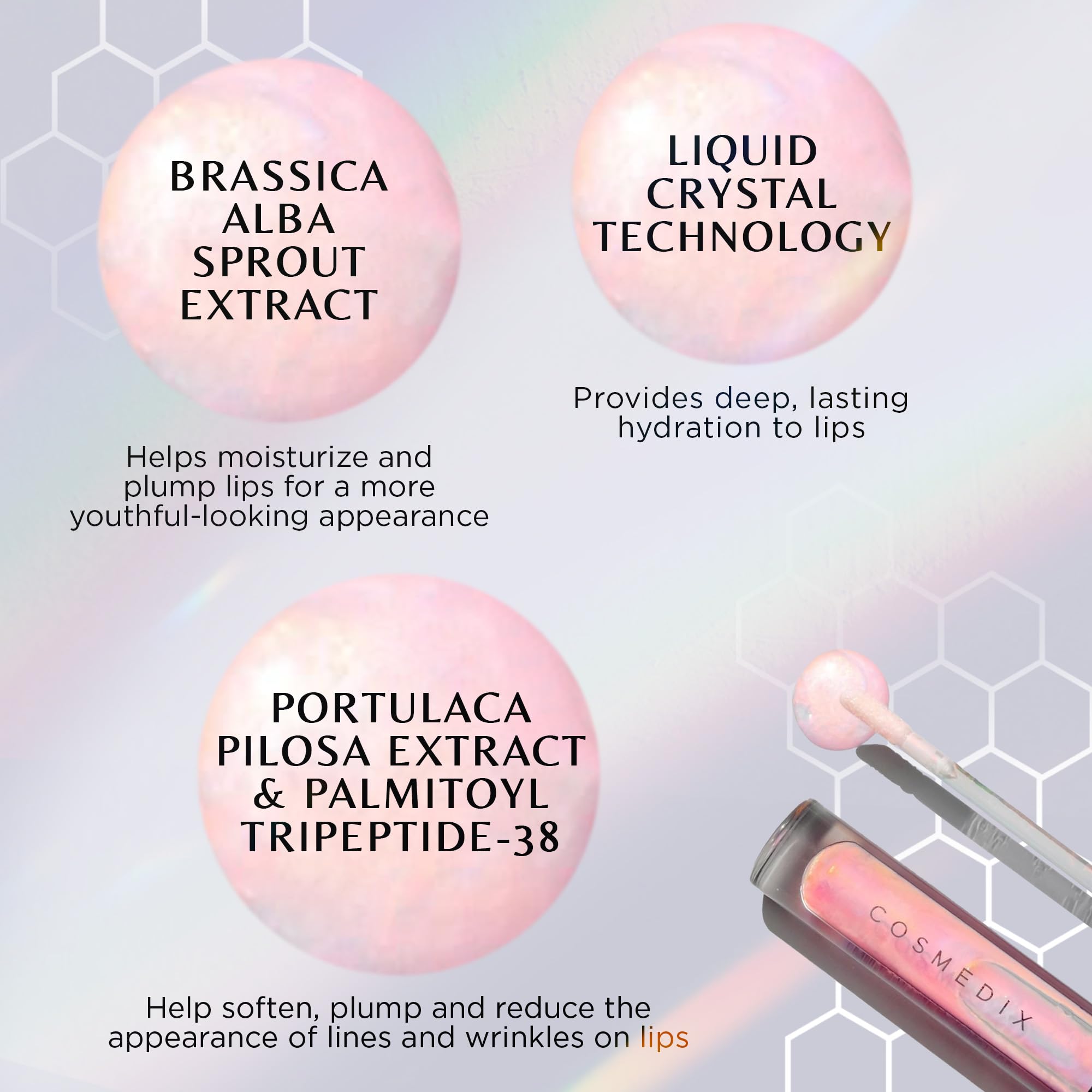 Foto 3 | Hidratador De Labios Cosmedix Lumi Crystal Liquid Crystal Plumping - Venta Internacional.