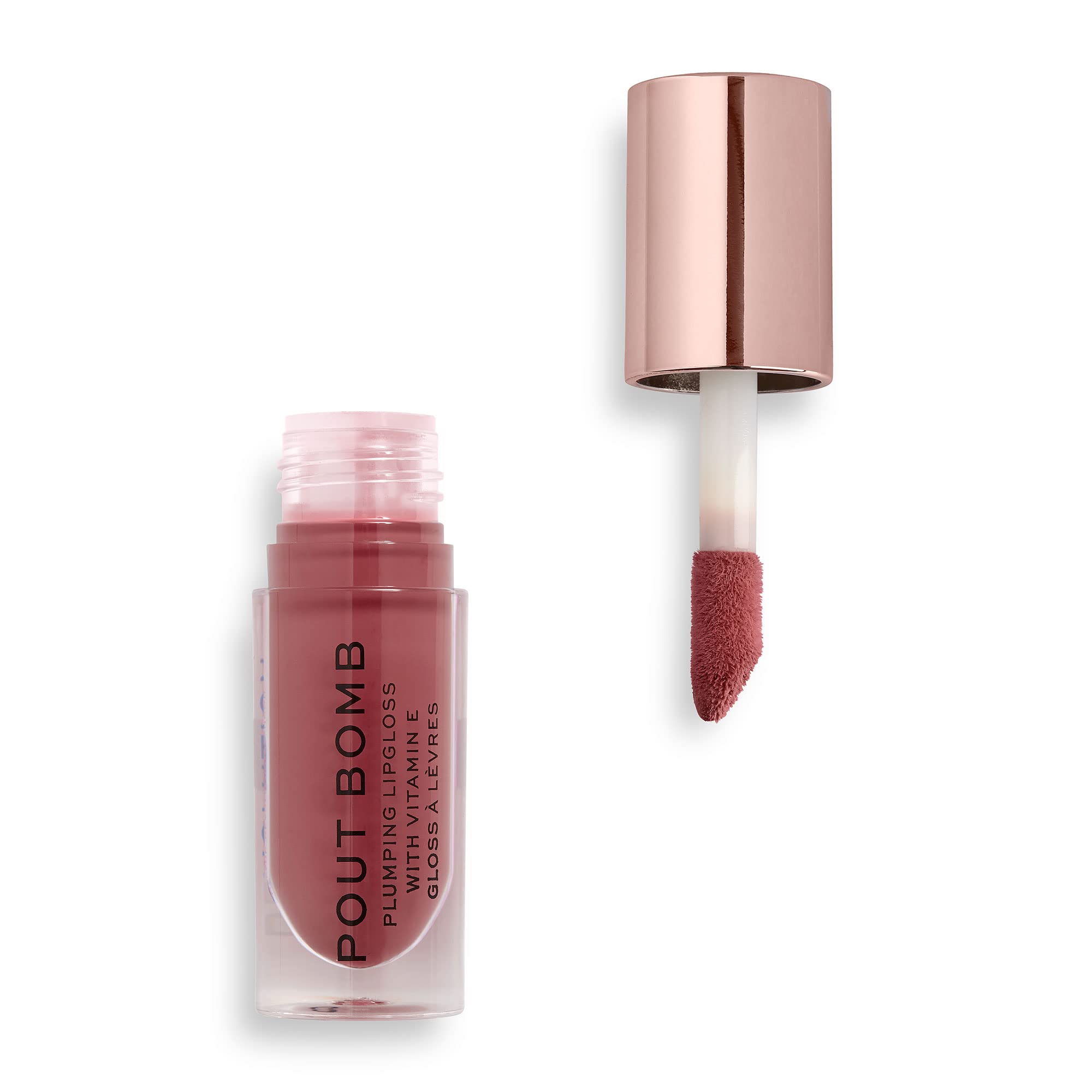 Foto 3 pulgar | Brillo De Labios Revolution Beauty Pout Bomb Plumping Dusty Pink - Venta Internacional.