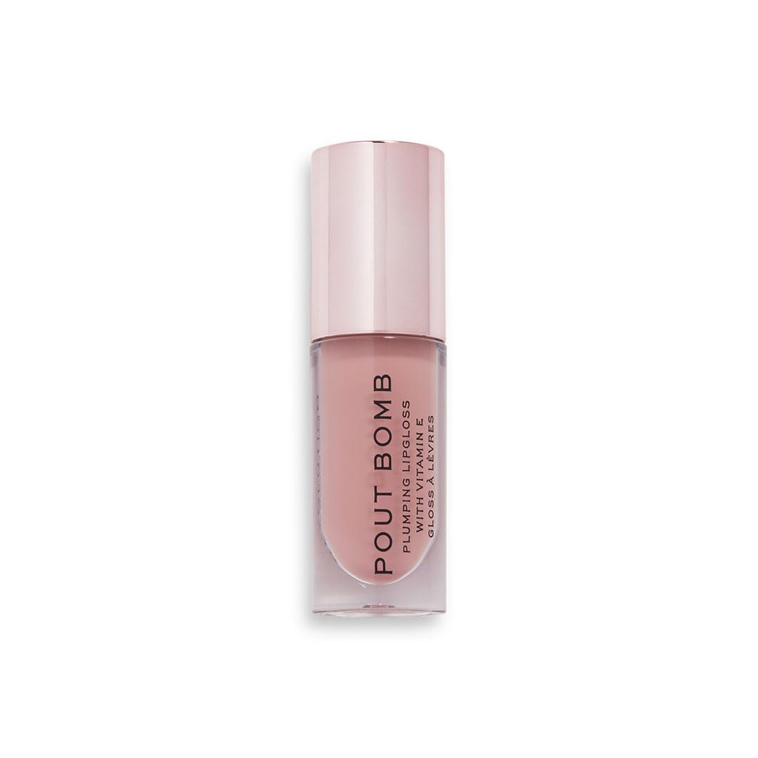 Foto 5 pulgar | Brillo De Labios Makeup Revolution Pout Bomb Plumping Doll Nude - Venta Internacional.