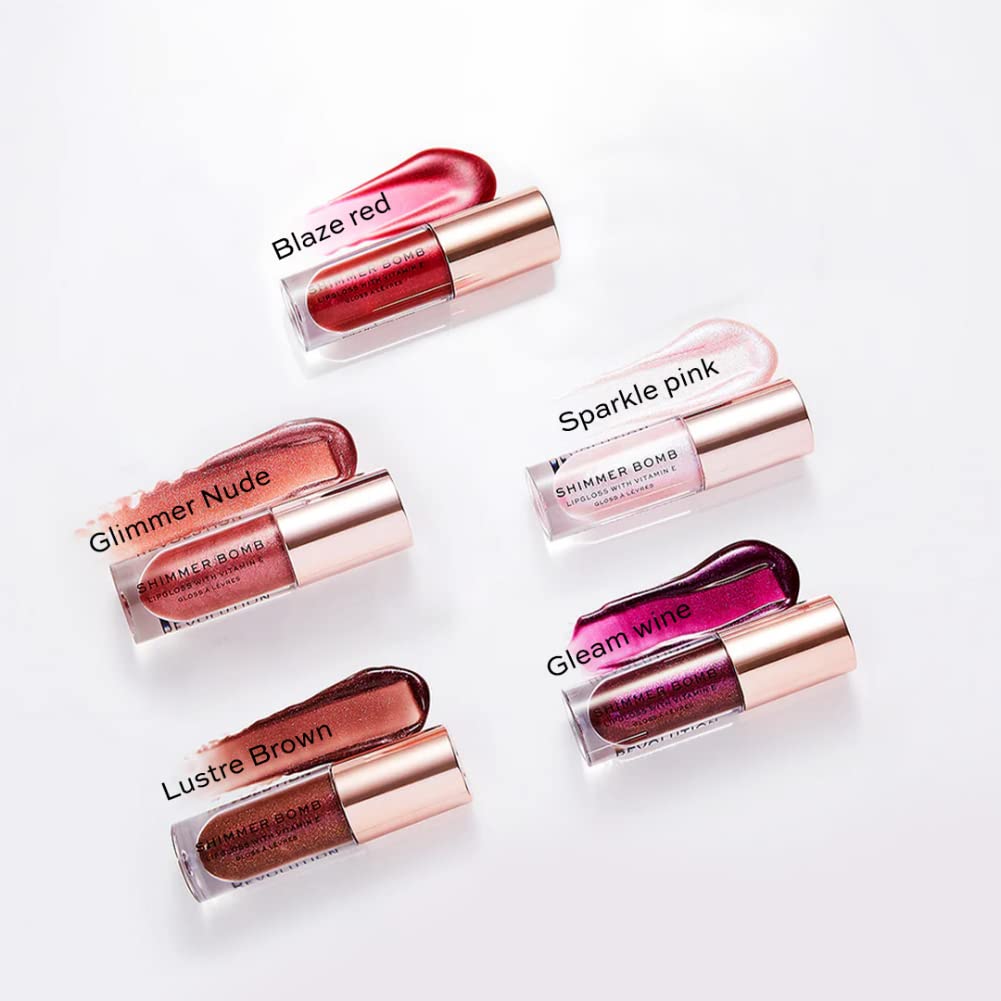 Foto 5 pulgar | Lip Gloss Makeup Revolution Shimmer Bomb Lip Tint Vitamina E - Venta Internacional.