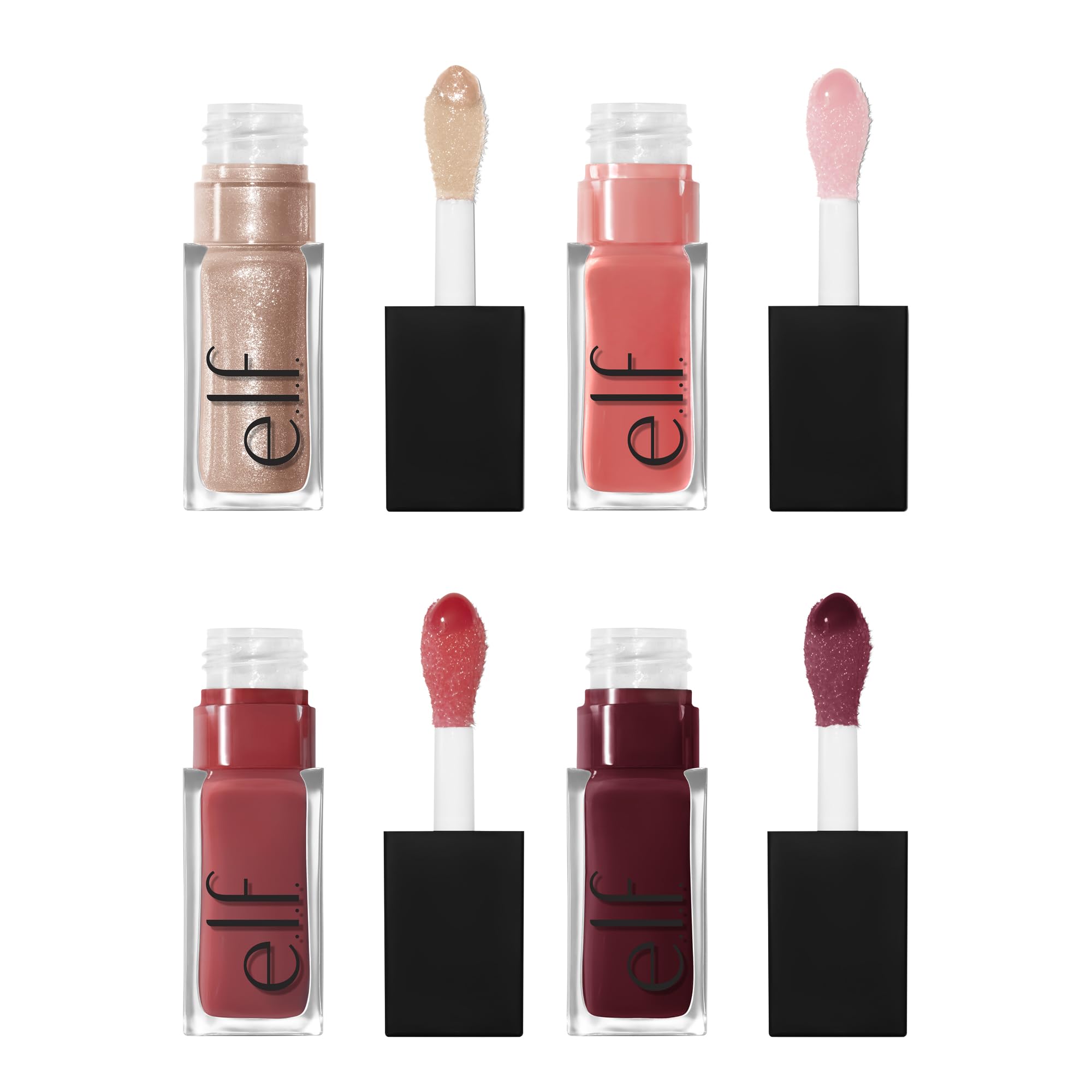 Foto 3 pulgar | Kit De Aceites Labiales E.l.f. Glow Reviver Quad Goals Con 4 Brillos - Venta Internacional.