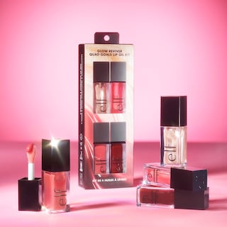Foto 6 | Kit De Aceites Labiales E.l.f. Glow Reviver Quad Goals Con 4 Brillos - Venta Internacional.