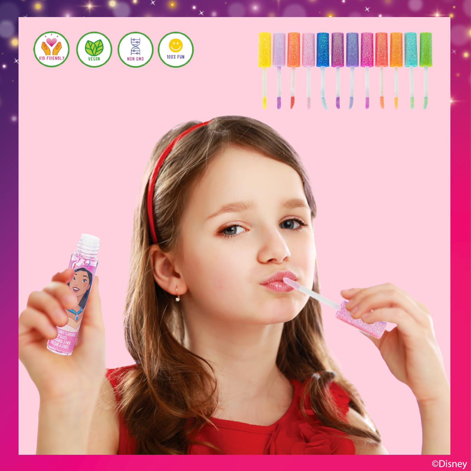 Foto 4 pulgar | Set De Brillo De Labios Townley Girl Disney Princess, 12 Piezas - Venta Internacional.