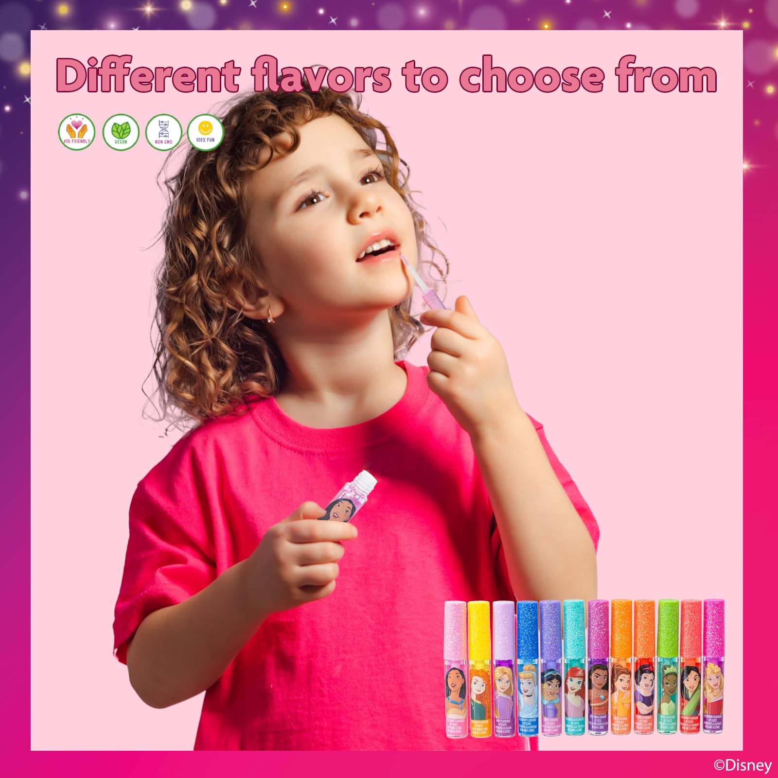 Foto 6 pulgar | Set De Brillo De Labios Townley Girl Disney Princess, 12 Piezas - Venta Internacional.