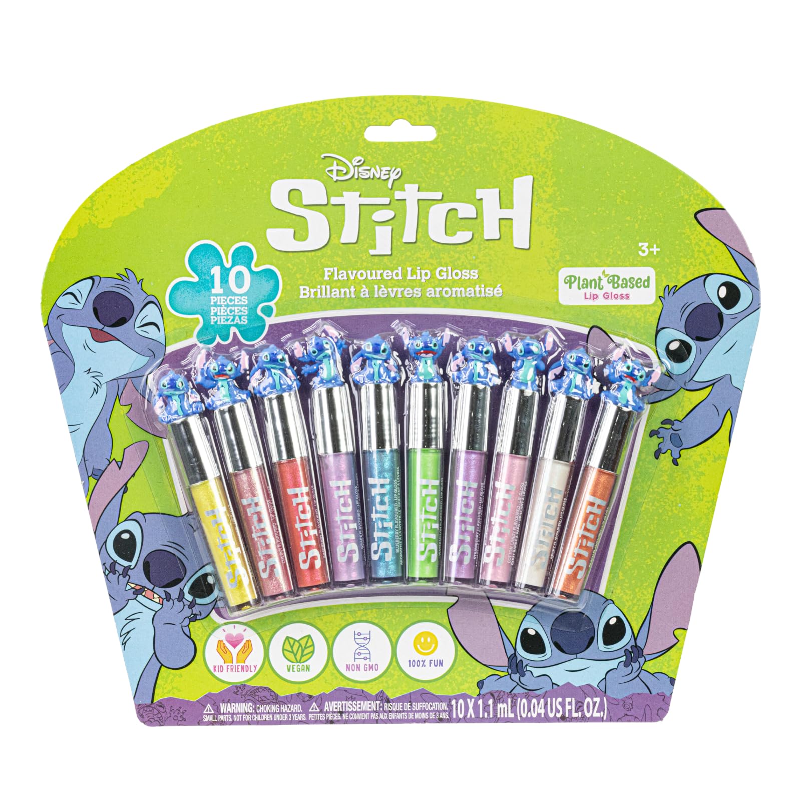 Set De Brillo De Labios Townley Girl Disney Stitch, 10 Piezas, Niñas Mayores De 3 Años - Venta Internacional.