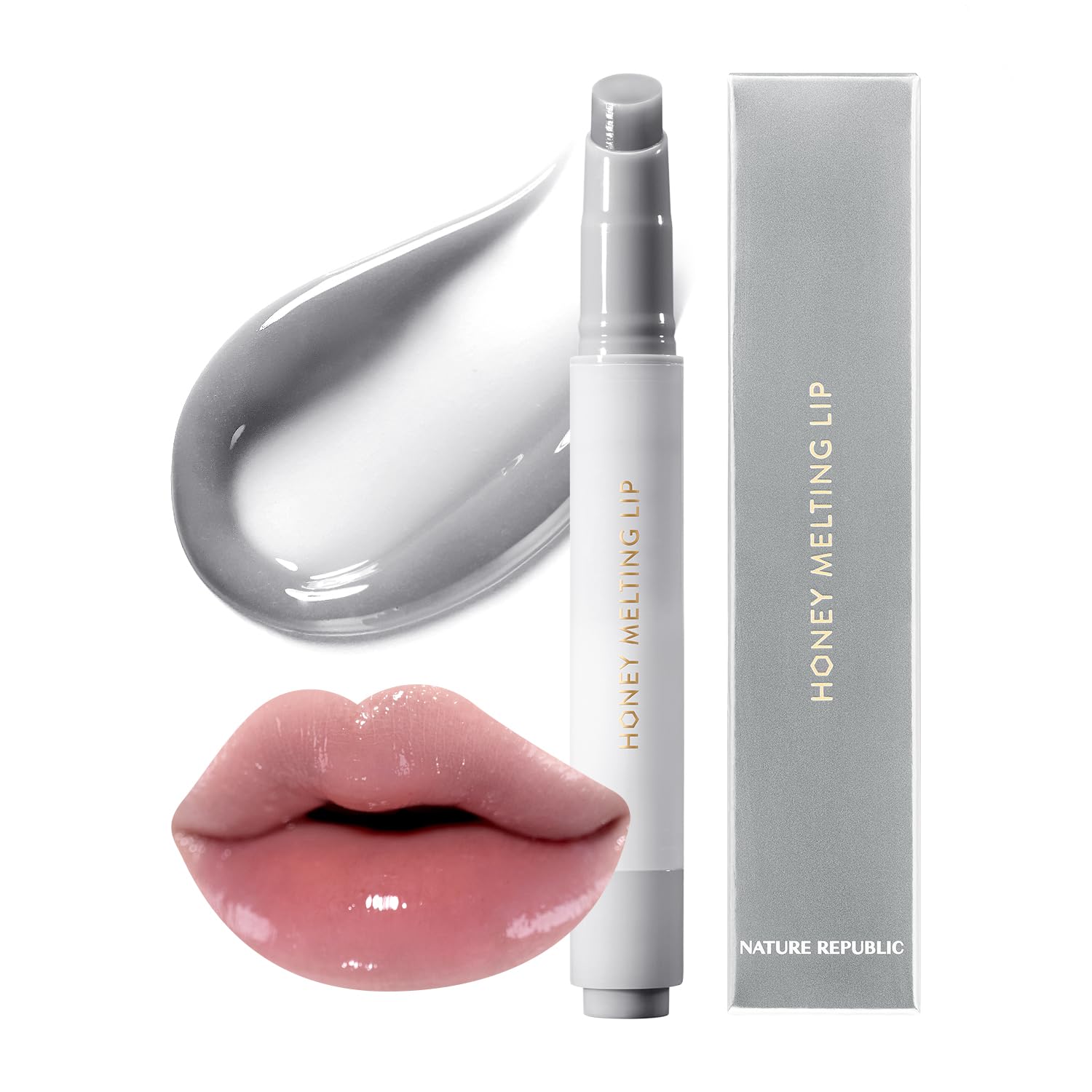 Lápiz Labial Nature Republic Honey Melting Lip Plumping Gray - Venta Internacional.