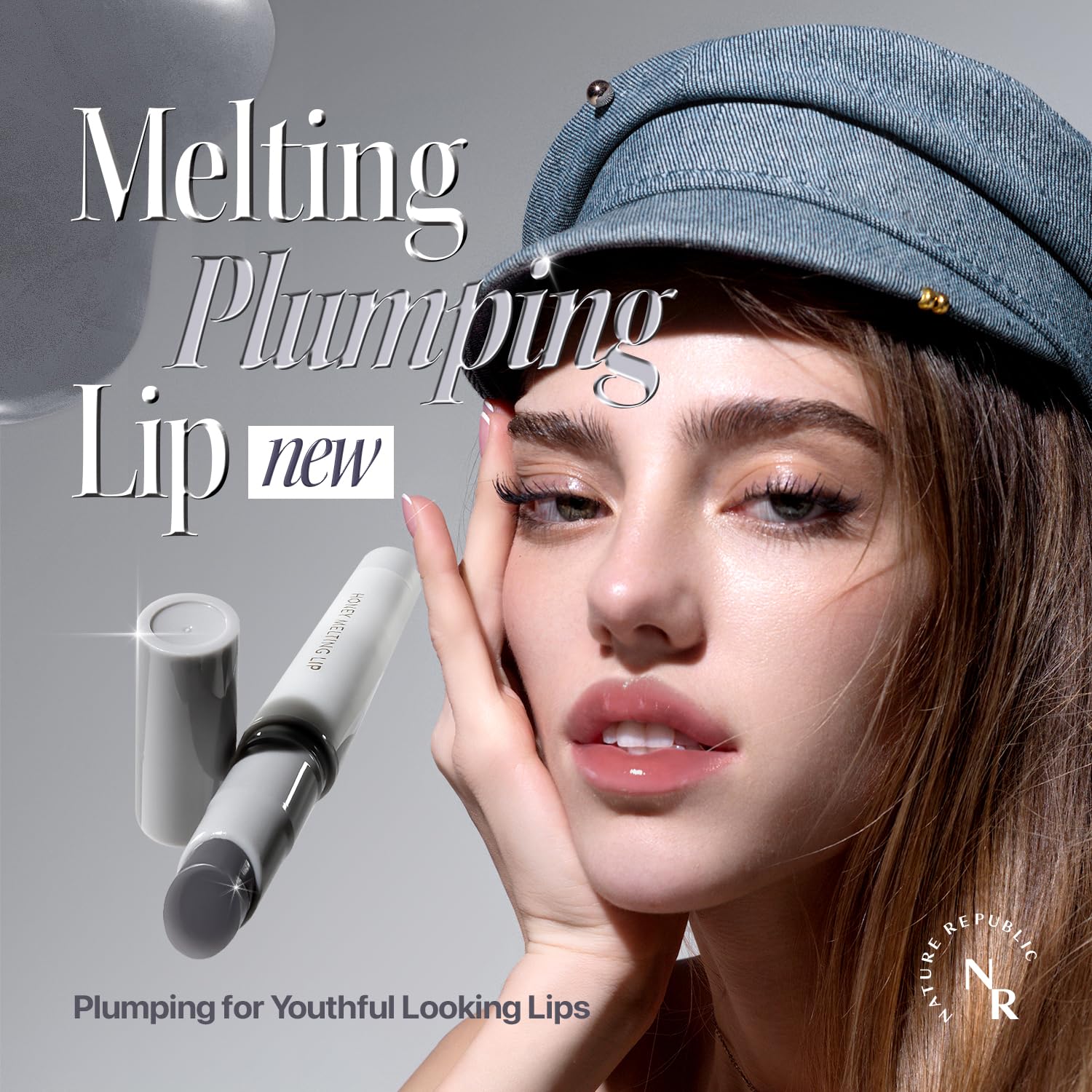 Foto 3 pulgar | Lápiz Labial Nature Republic Honey Melting Lip Plumping Gray - Venta Internacional.