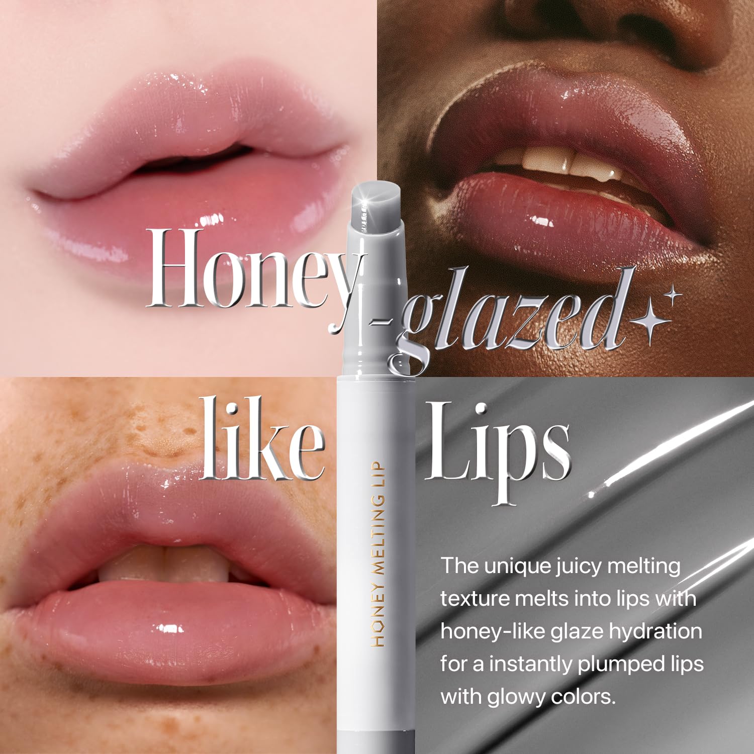 Foto 4 pulgar | Lápiz Labial Nature Republic Honey Melting Lip Plumping Gray - Venta Internacional.