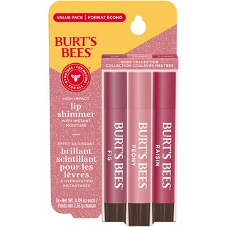 Foto 1 | Lip Shimmer Burt's Bees Nude Collection 3 Tubos de 2,5 ml C/U - Venta Internacional