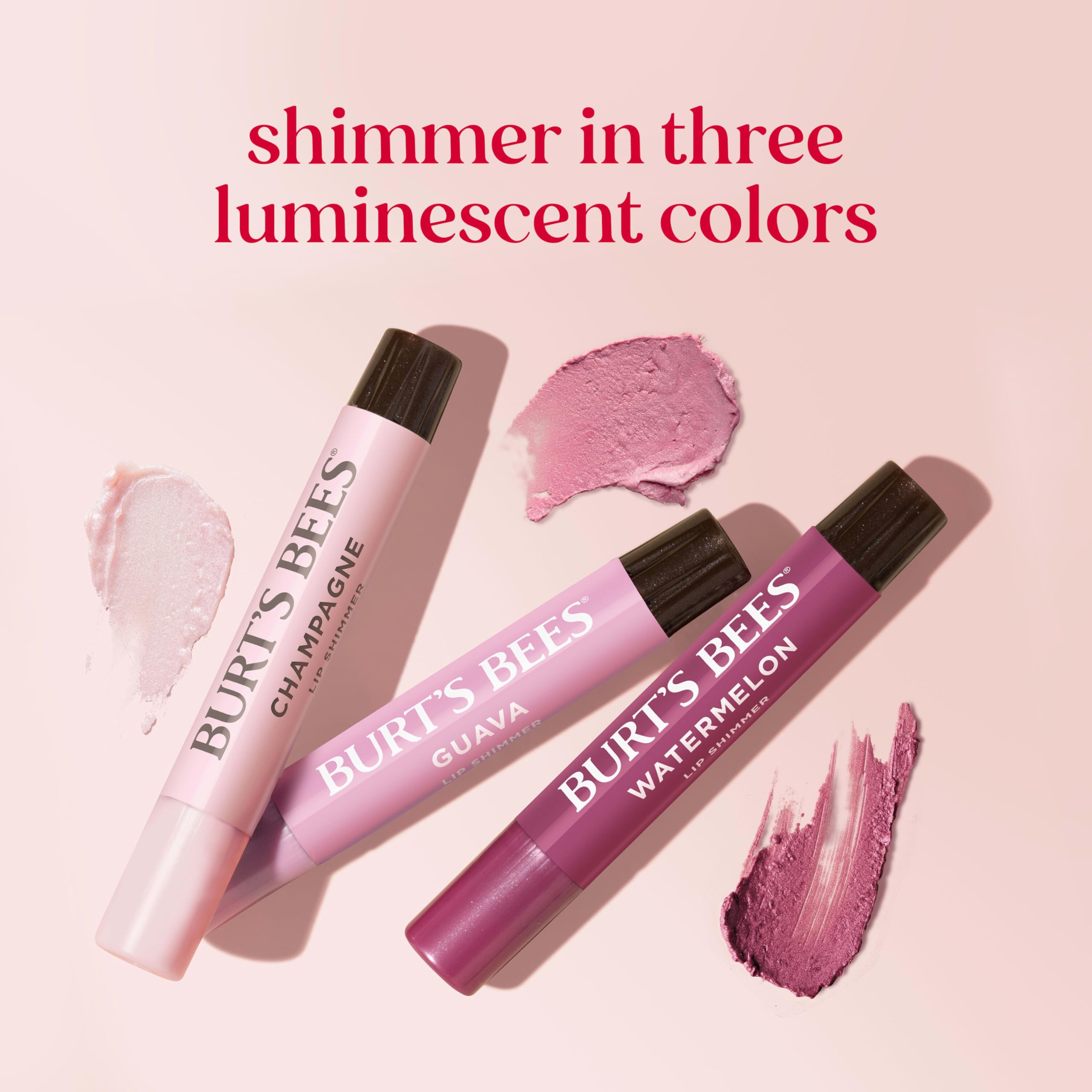 Foto 6 pulgar | Lip Shimmer Burt's Bees Pink Collection 3 Tubos - Venta Internacional