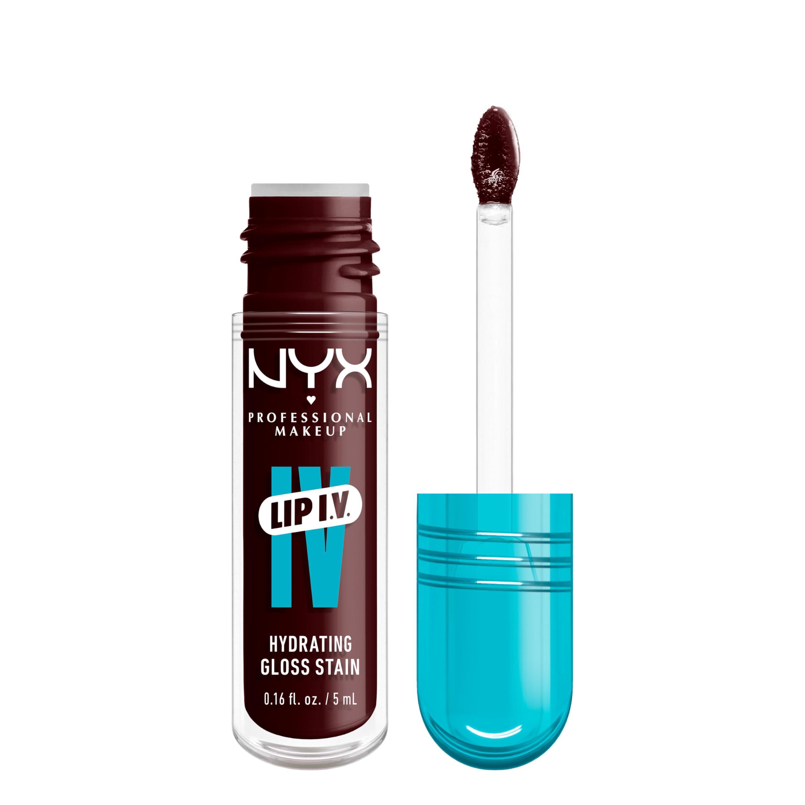 Foto 2 pulgar | Brillo De Labios Nyx Professional Makeup Lip Iv Hydrating Water Bout Wine - Venta Internacional.