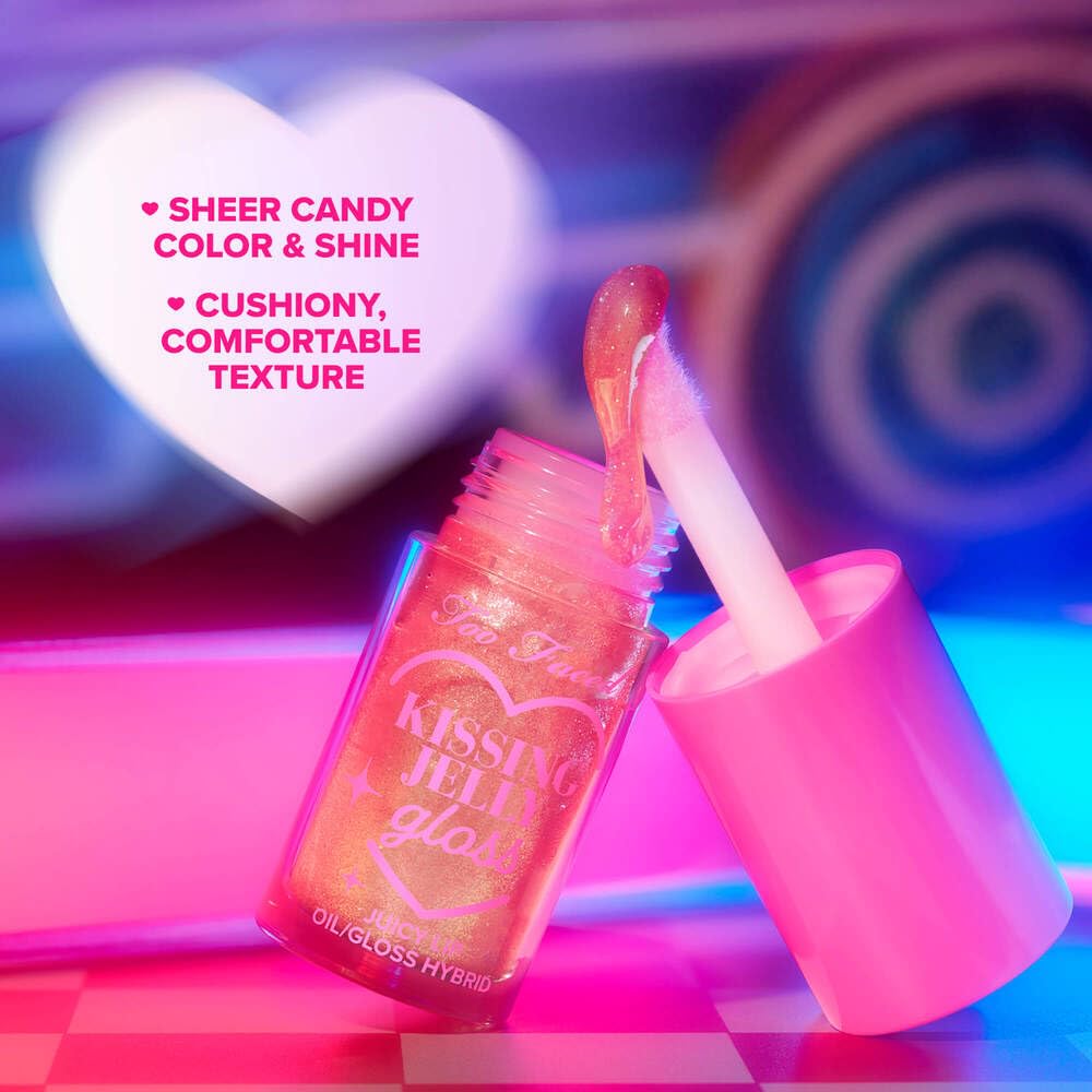 Foto 7 pulgar | Brillo De Labios Too Face Kissing Jelly, Aceites De Girasol Y Jojoba - Venta Internacional.