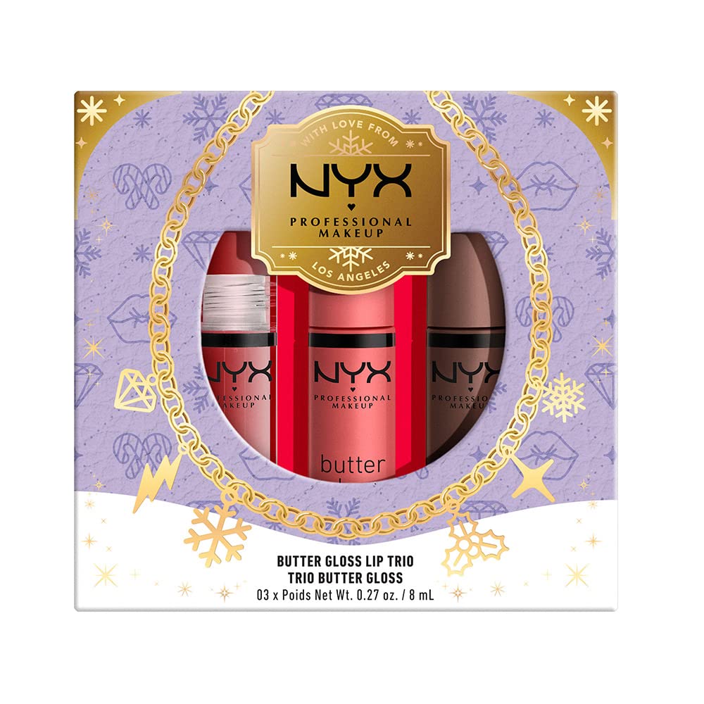 Foto 1 | Set De Brillo Labial Nyx Professional Makeup Butter Gloss Trio - Venta Internacional.