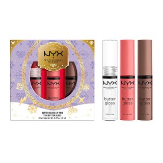 Foto 2 | Set De Brillo Labial Nyx Professional Makeup Butter Gloss Trio - Venta Internacional.