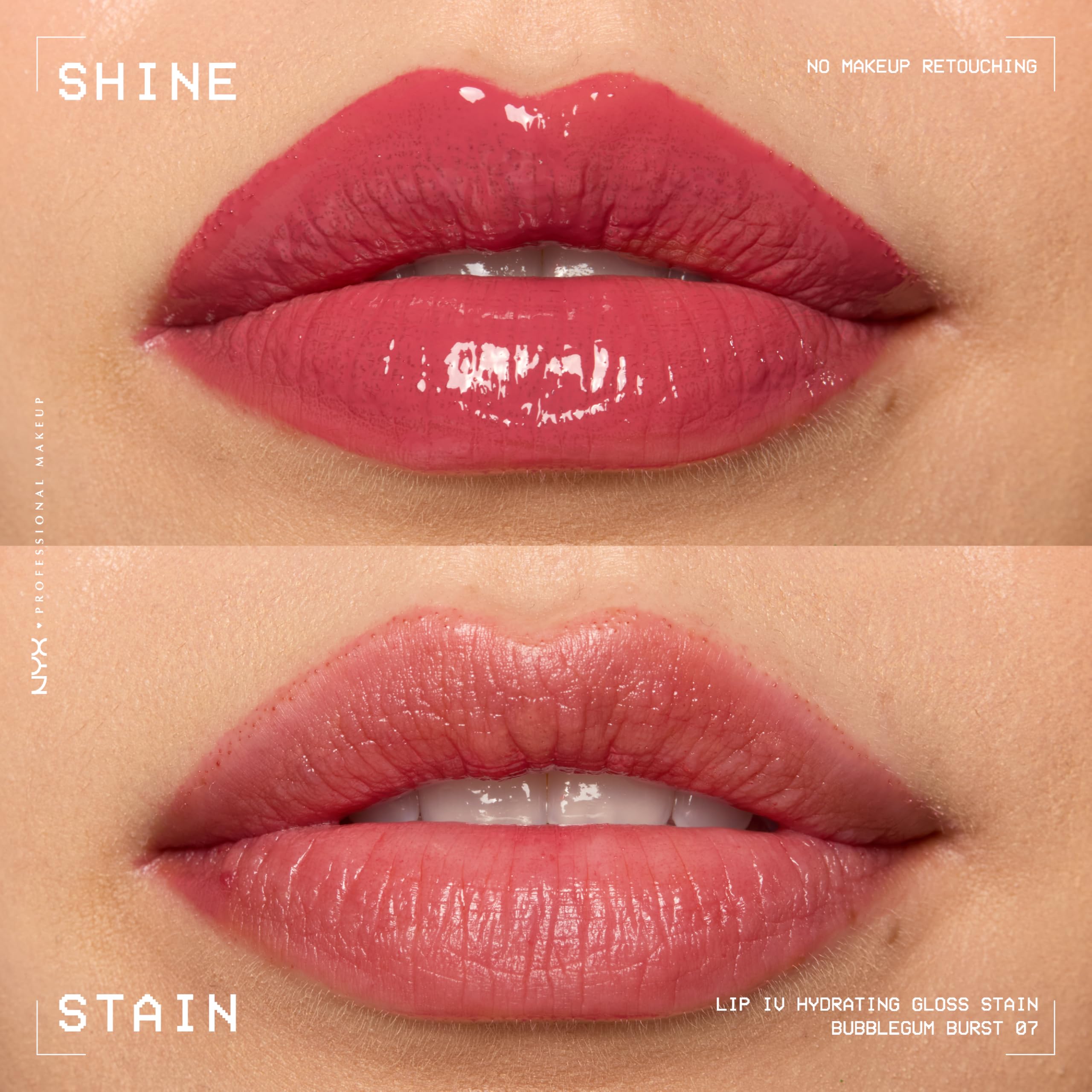 Foto 5 pulgar | Brillo De Labios Nyx Professional Makeup Lip Iv Hydrating Bubblegum - Venta Internacional.