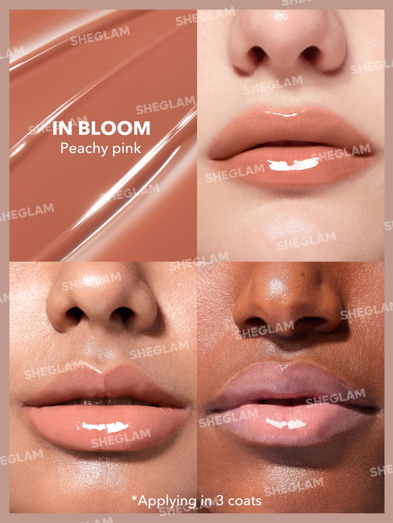 Foto 4 pulgar | Brillo De Labios Sheglam Poutperfect Moisturizing In Bloom - Venta Internacional.