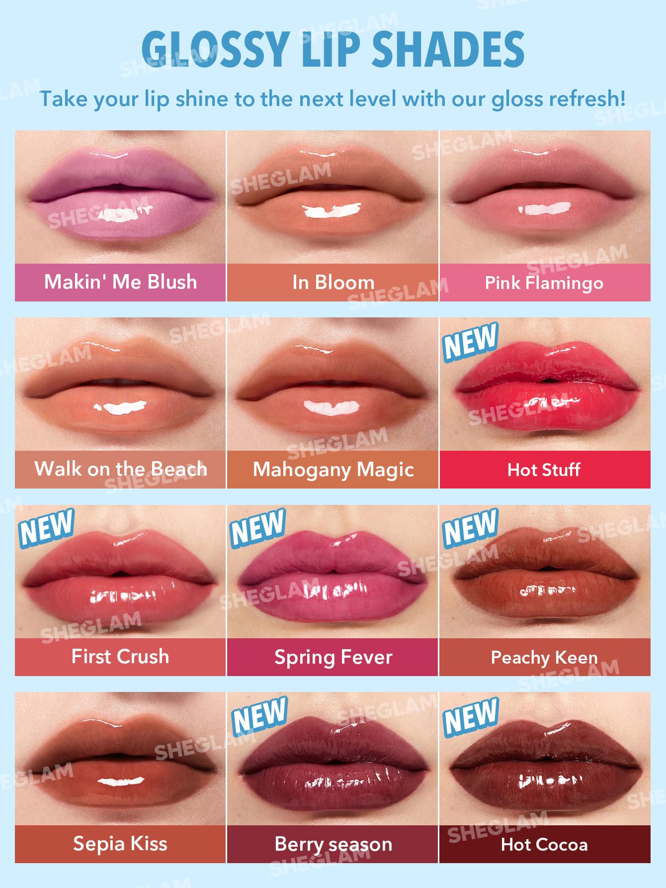 Foto 6 pulgar | Brillo De Labios Sheglam Poutperfect Moisturizing In Bloom - Venta Internacional.