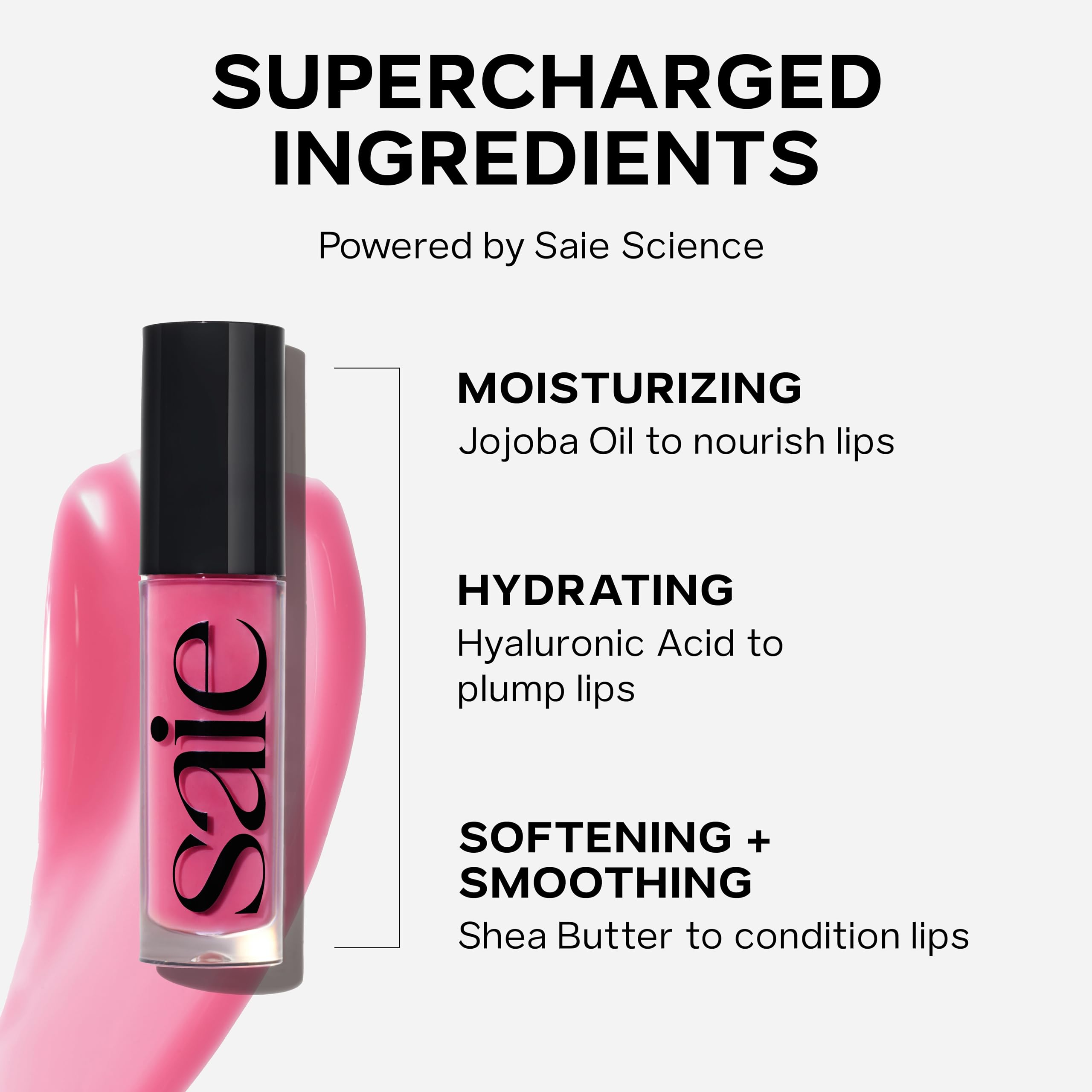 Foto 4 | Aceite De Brillo Labial Saie Glossybounce High-shine Hydrating - Venta Internacional.