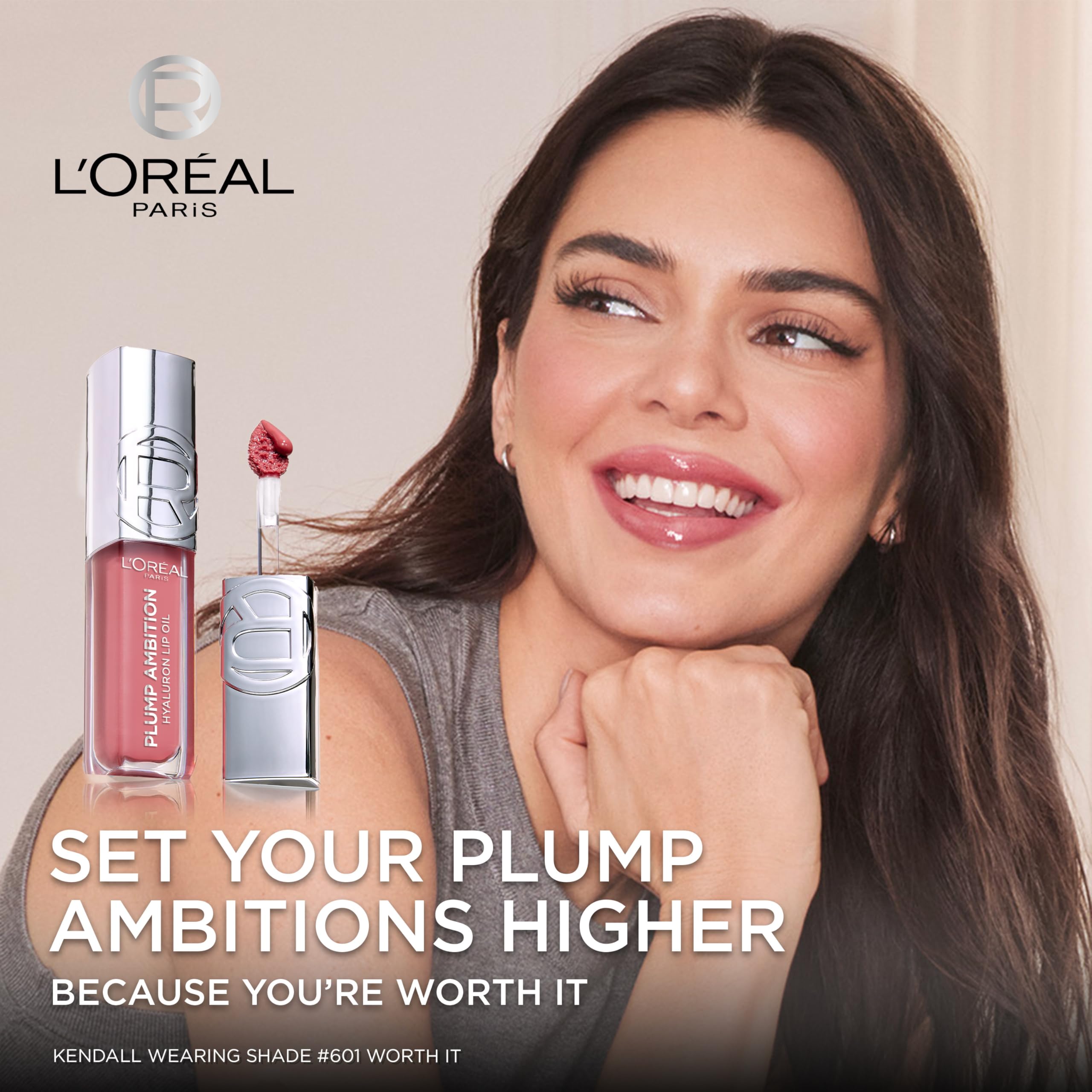 Foto 5 pulgar | Aceite Labial L'oreal Paris Plump Ambition Hyaluron Worth It 601 - Venta Internacional.