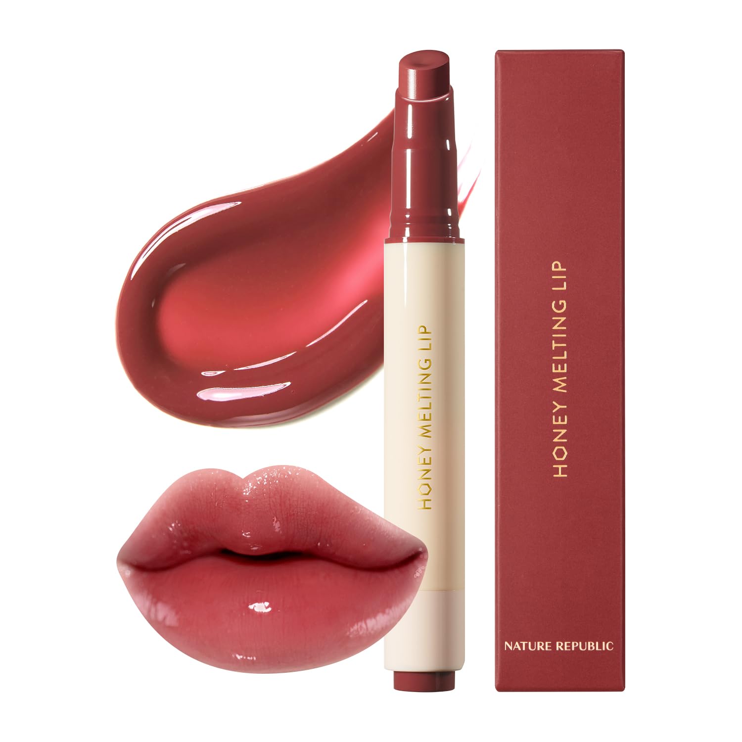 Foto 2 pulgar | Relleno De Labios Nature Republic Honey Melting Lip 05 Plum - Venta Internacional.