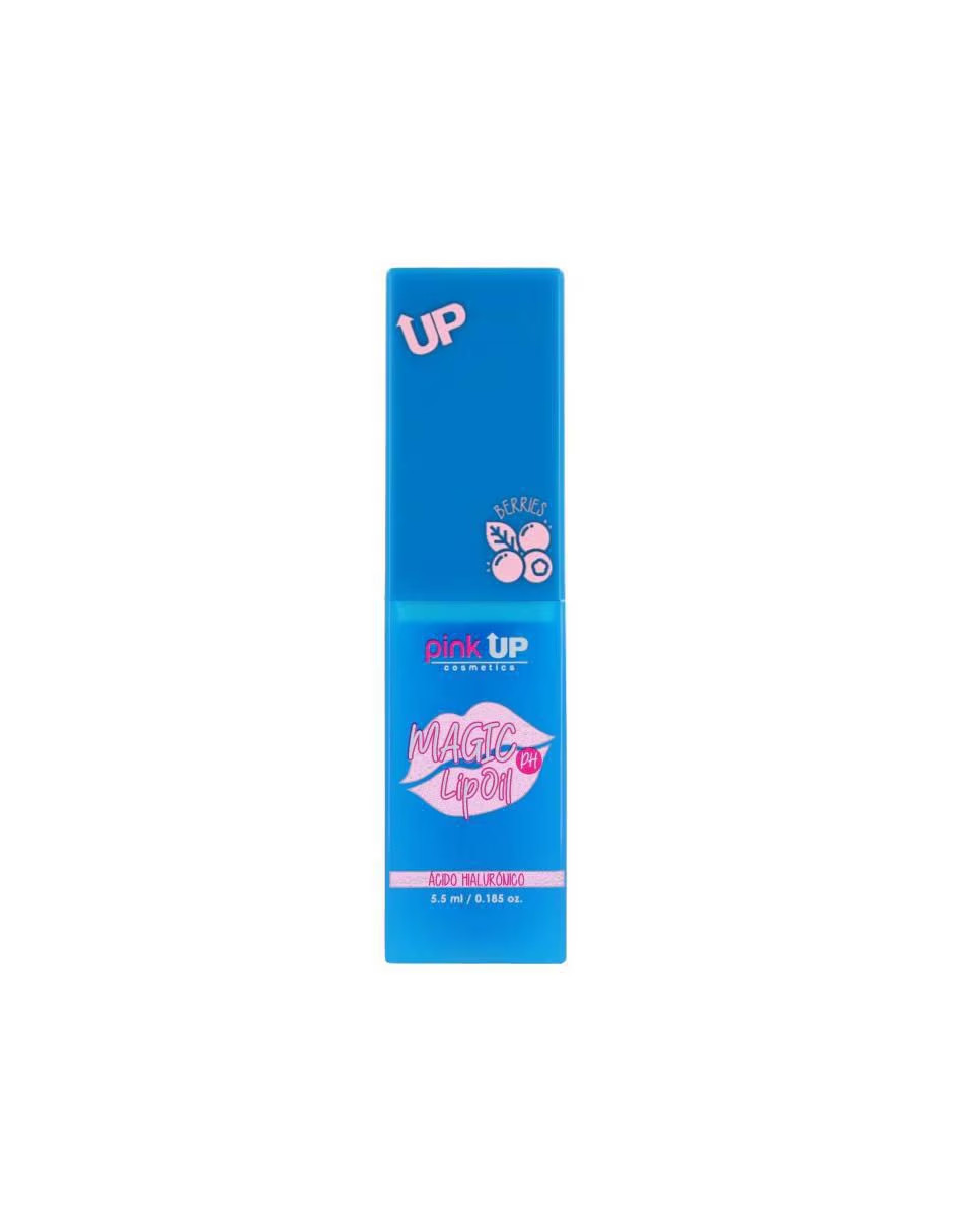 Foto 4 pulgar | Lip Oil Pink Up Brillo Labial Mágico Brillante Color Berries + Termo De Agua Güish