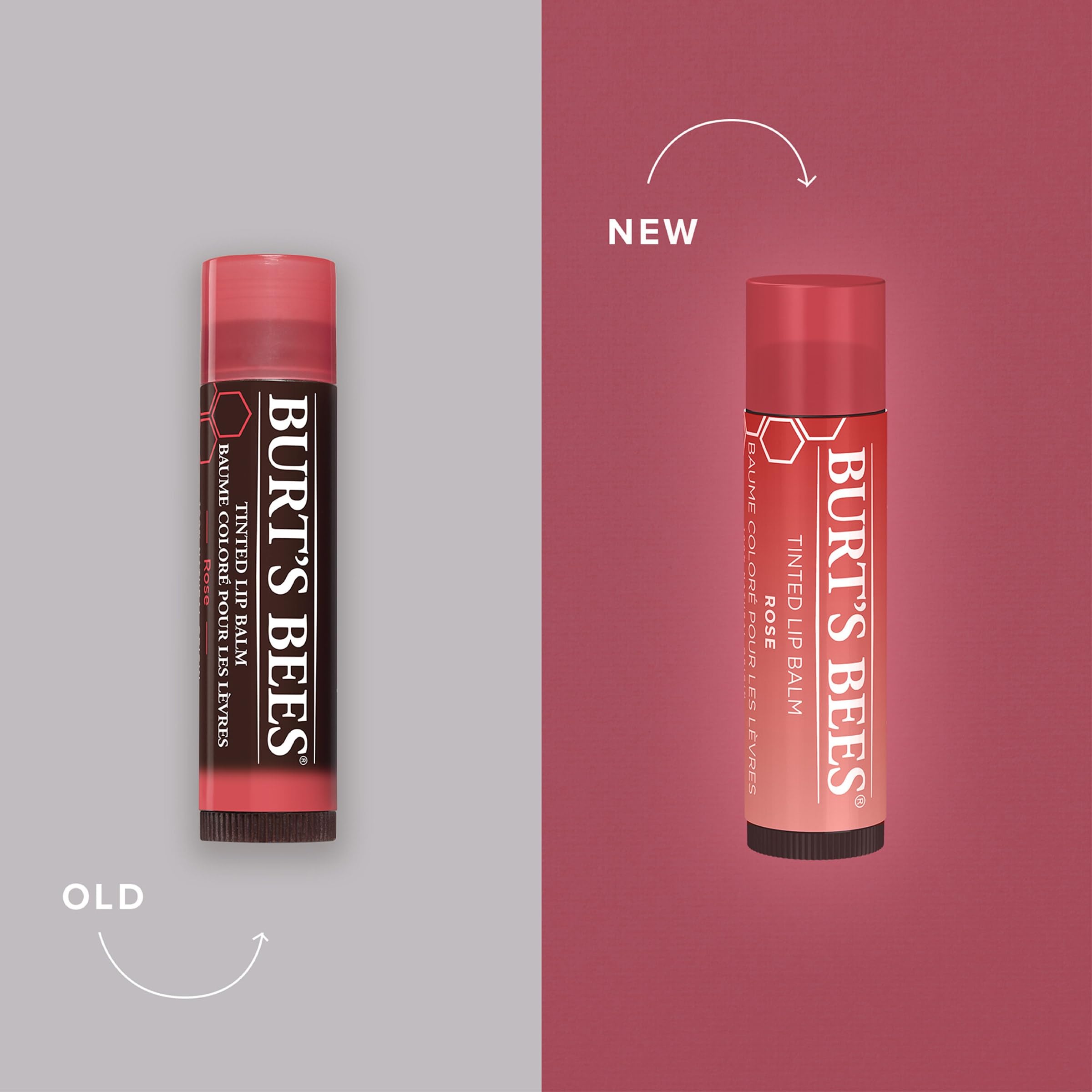Foto 2 | Bálsamo Labial Burt's Bees De Larga Duración, 2 En 1, Dúo Petal Rose - Venta Internacional.