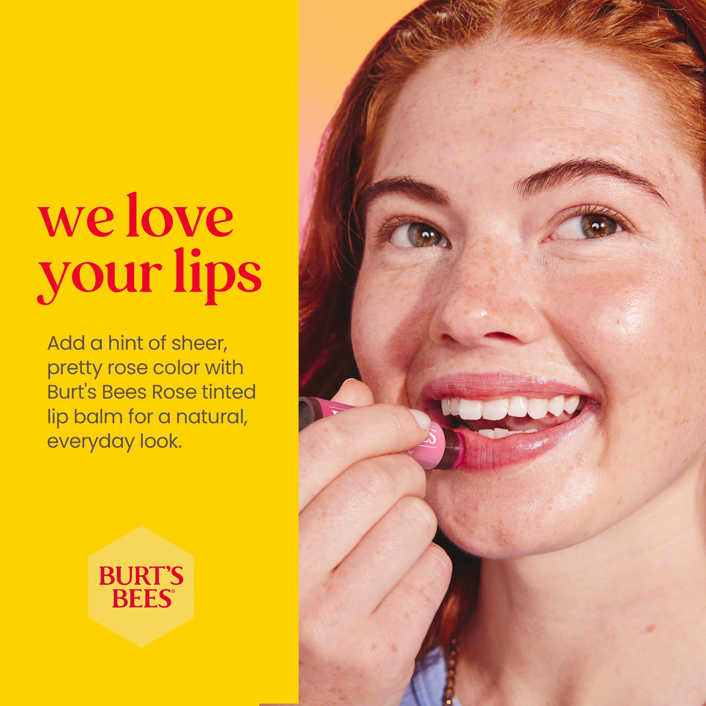 Foto 6 | Bálsamo Labial Burt's Bees De Larga Duración, 2 En 1, Dúo Petal Rose - Venta Internacional.
