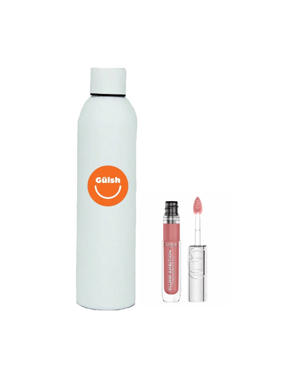Foto 2 pulgar | Gloss Brillo Labial Plump Ambition Nude Macaron + Termo De Agua De Regalo Güish