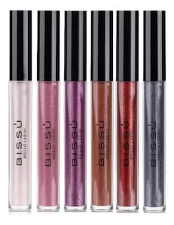 Foto 2 | Kit Brillo Labial Con Glitter 6 Tonos Bissù + Termo De Regalo Güish