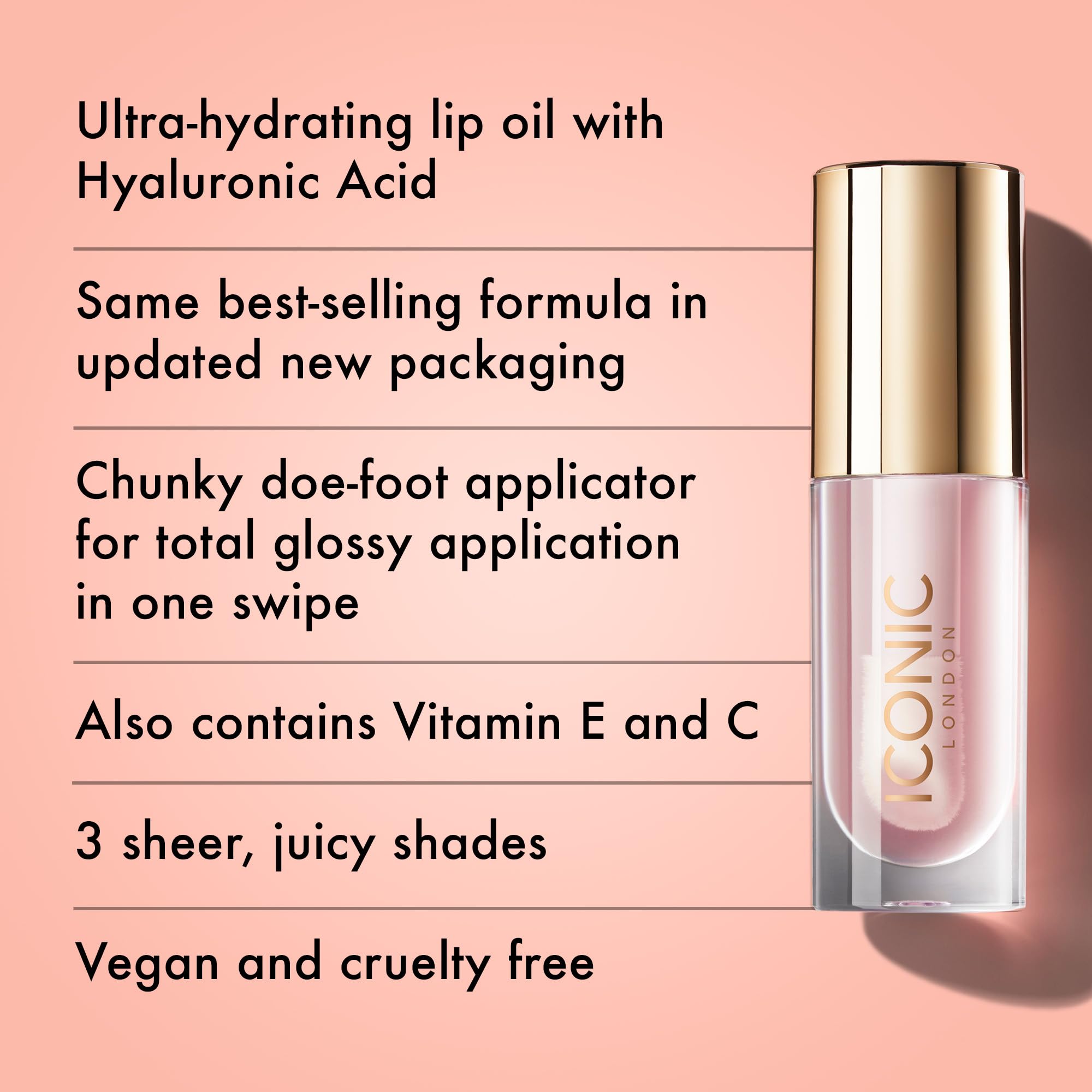 Foto 3 pulgar | Aceite Labial Iconic London Lustre Sugar Mama (rosa) 6 Ml Con Vitamina C - Venta Internacional.