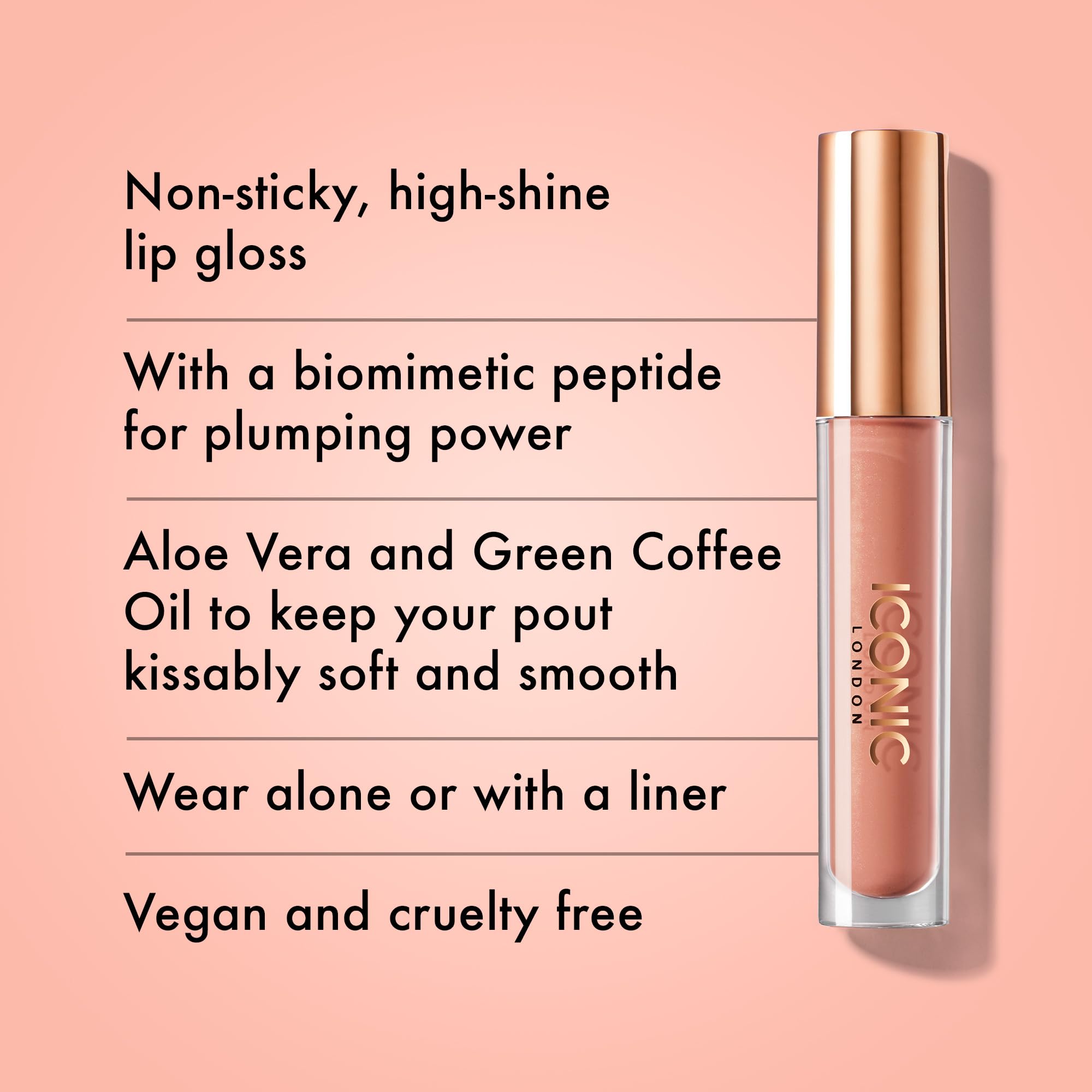 Foto 3 pulgar | Brillo De Labios Iconic London High-shine, Vegano, 5 Ml - Venta Internacional.