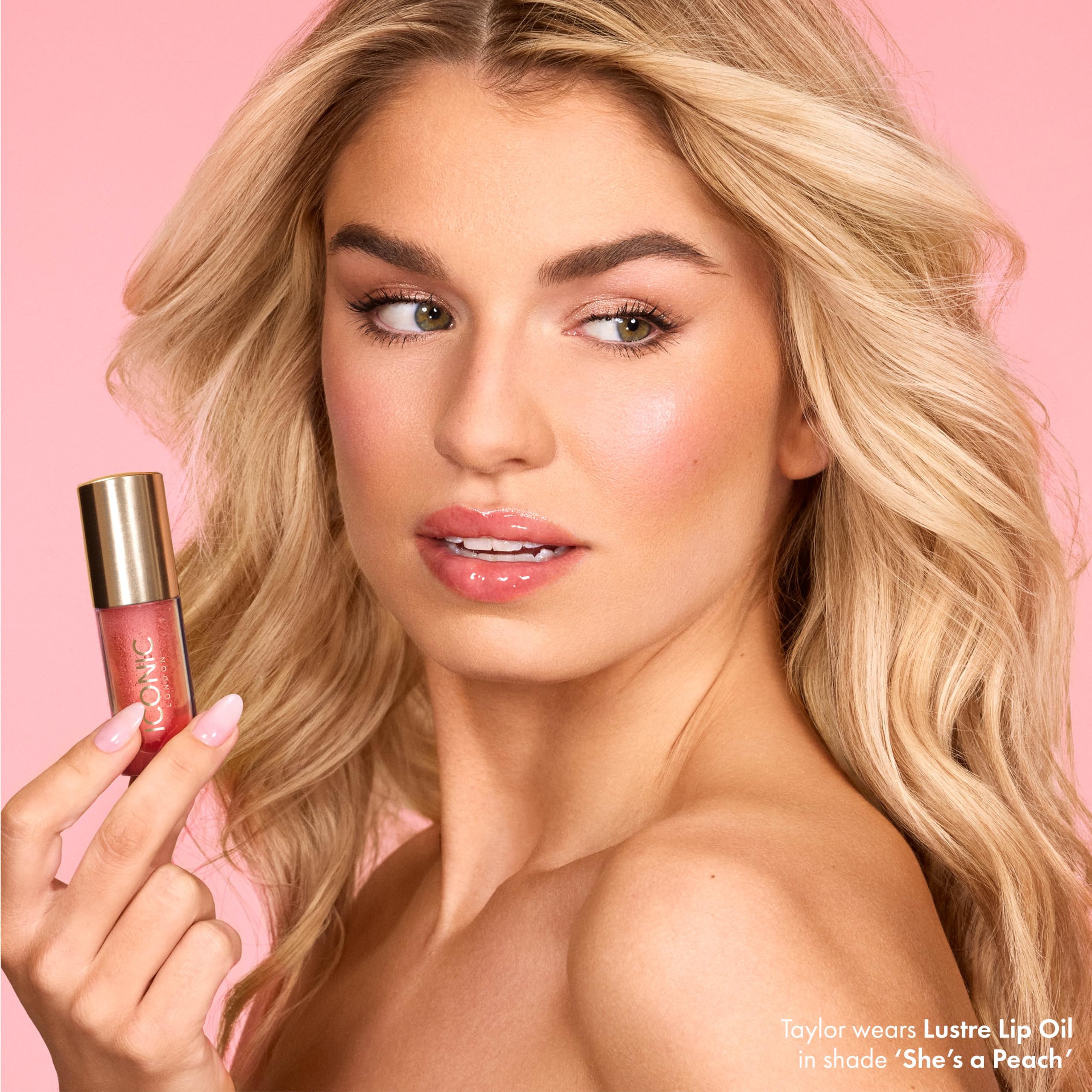 Foto 6 pulgar | Aceite Labial Iconic London Lustre She's A Peach, 6 Ml Con Vitamina C - Venta Internacional.