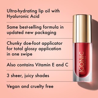 Foto 2 | Aceite Labial Iconic London Lustre, Hidratante, No Pegajoso, 6 Ml - Venta Internacional.
