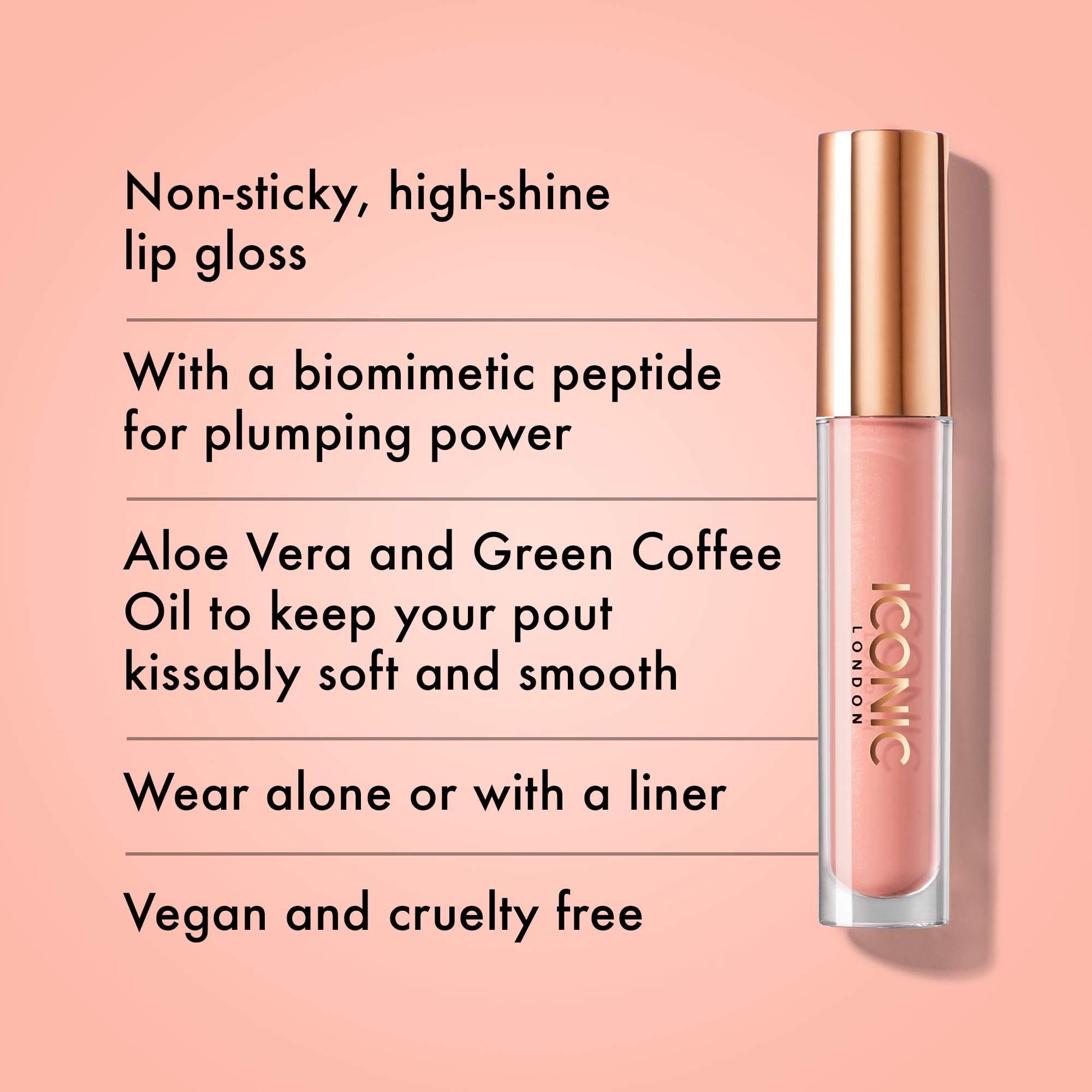 Foto 3 pulgar | Brillo De Labios Iconic London High-shine, Vegano, 5 Ml - Venta Internacional.