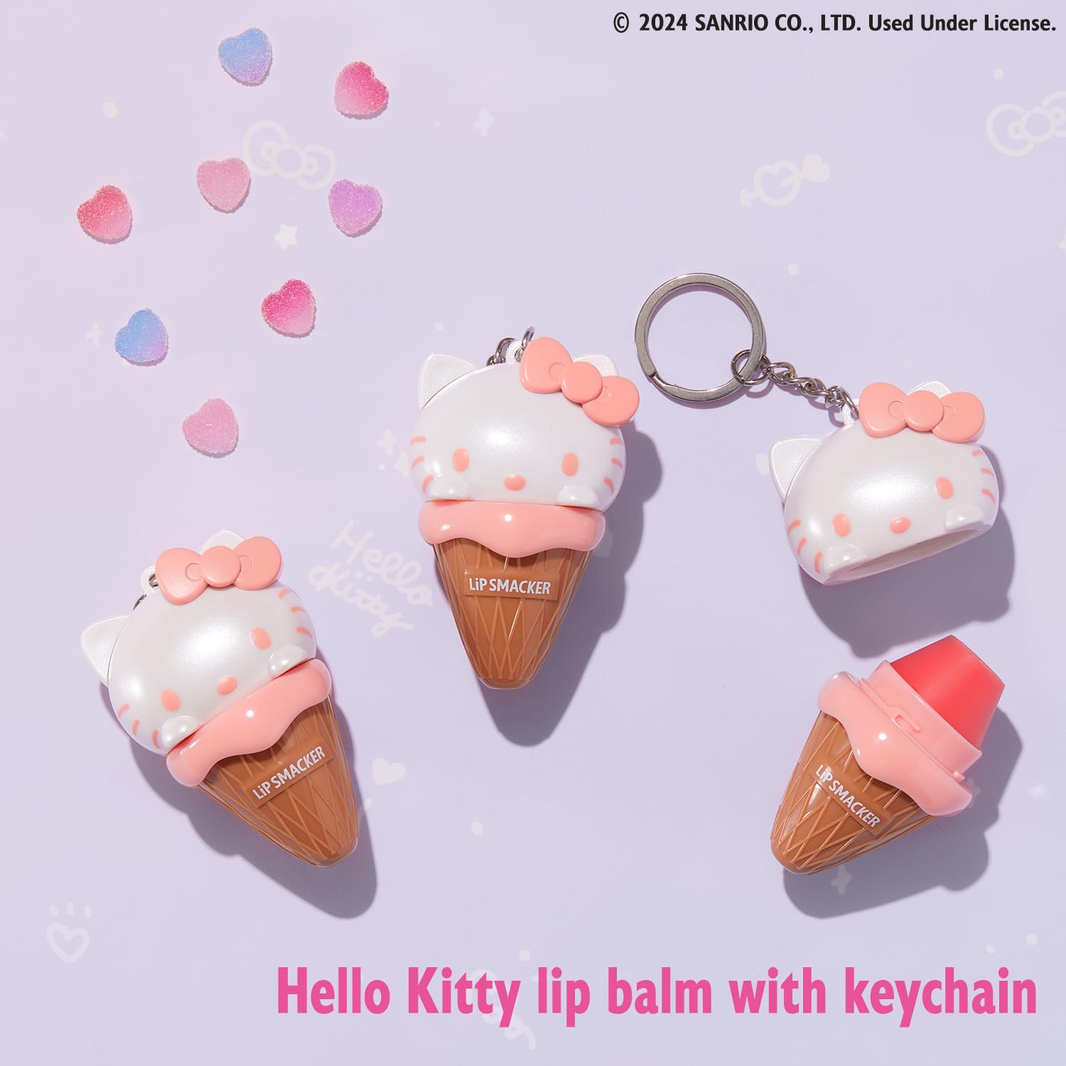 Foto 4 pulgar | Bálsamo Labial Lip Smacker Hello Kitty Ice Cream Colección Sanrio - Venta Internacional.