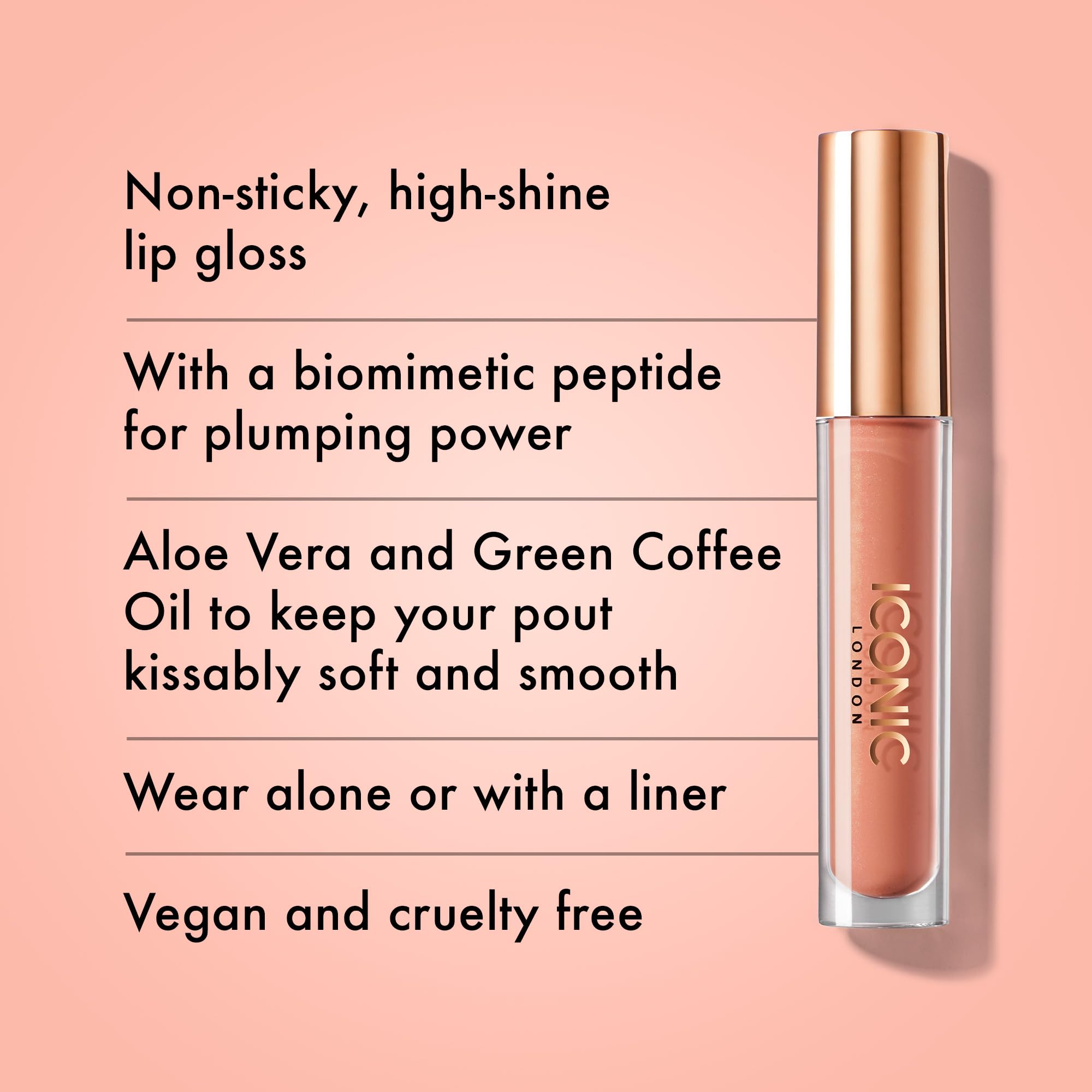 Foto 3 pulgar | Brillo De Labios Iconic London High-shine, Vegano, 5 Ml - Venta Internacional.