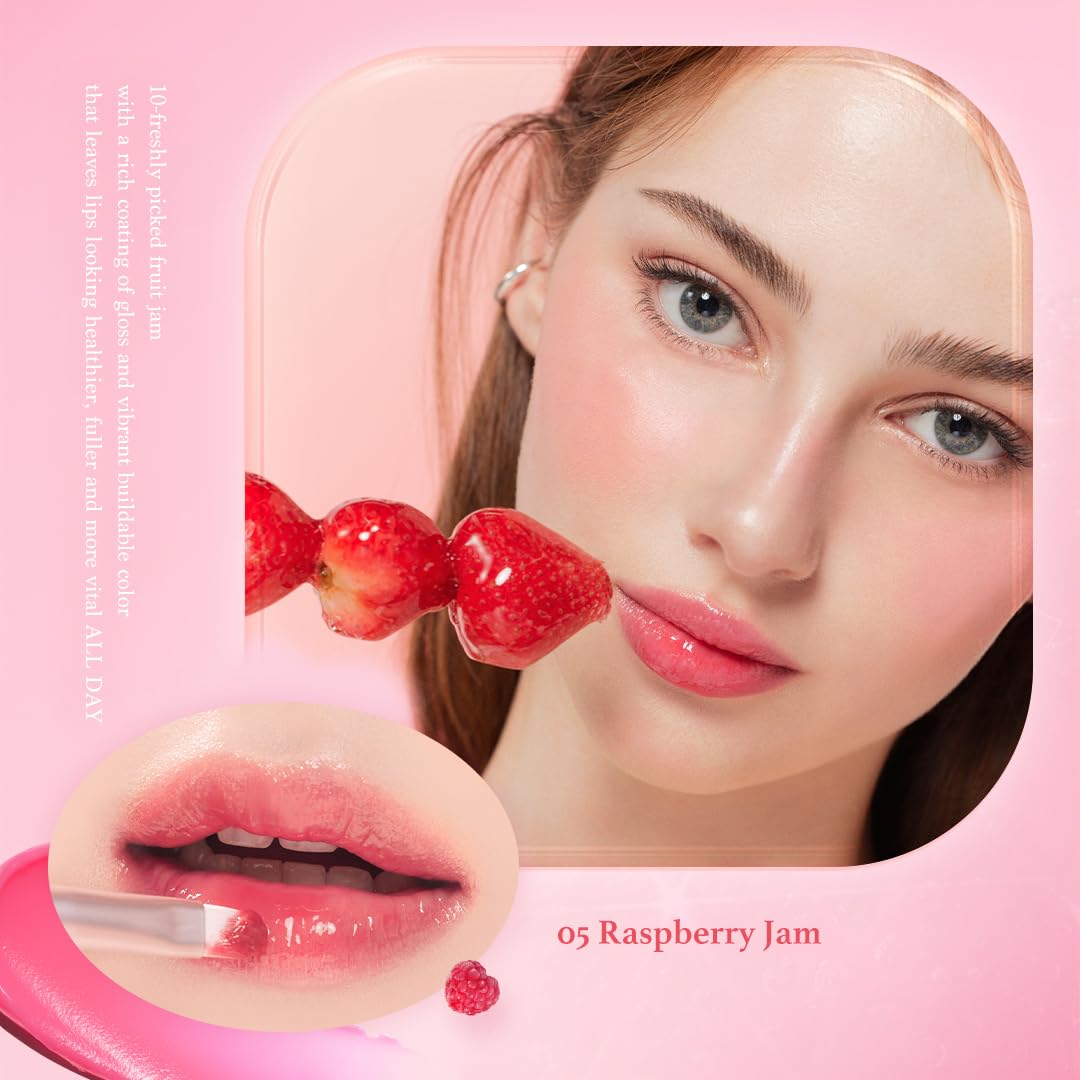 Foto 6 | Bálsamo Labial Dasique Fruity Lip Jam #01 Peach Jam High-shine Vegan - Venta Internacional.